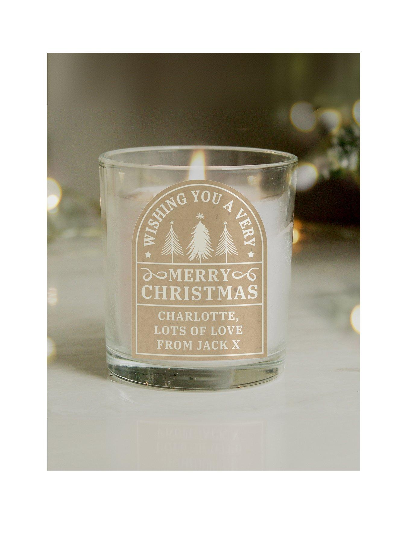 The Personalised Memento Company Personalised Christmas Candle Jar