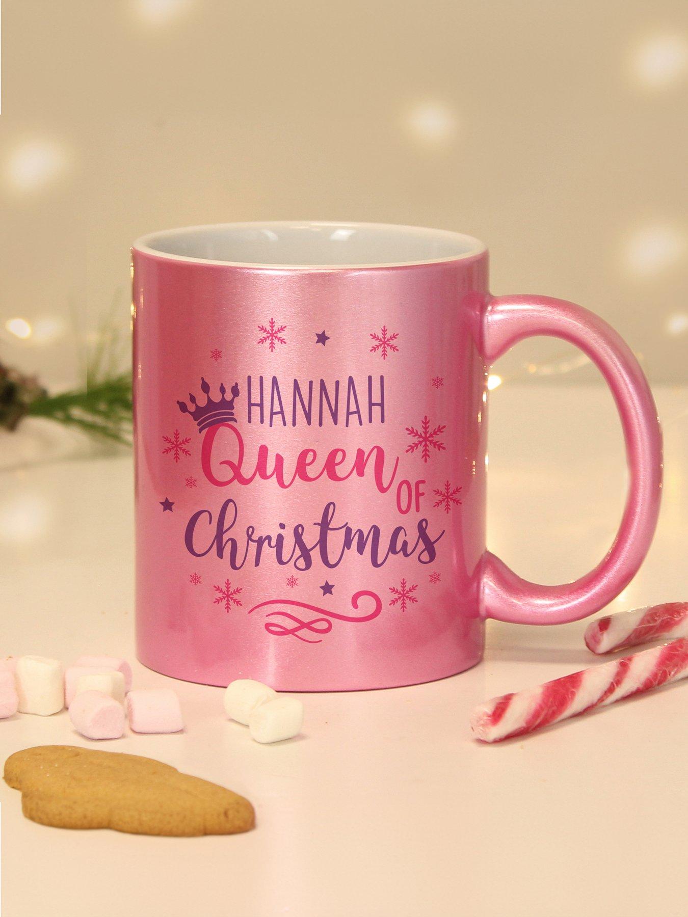 the-personalised-memento-company-personalised-queen-of-christmas-pink-mugback