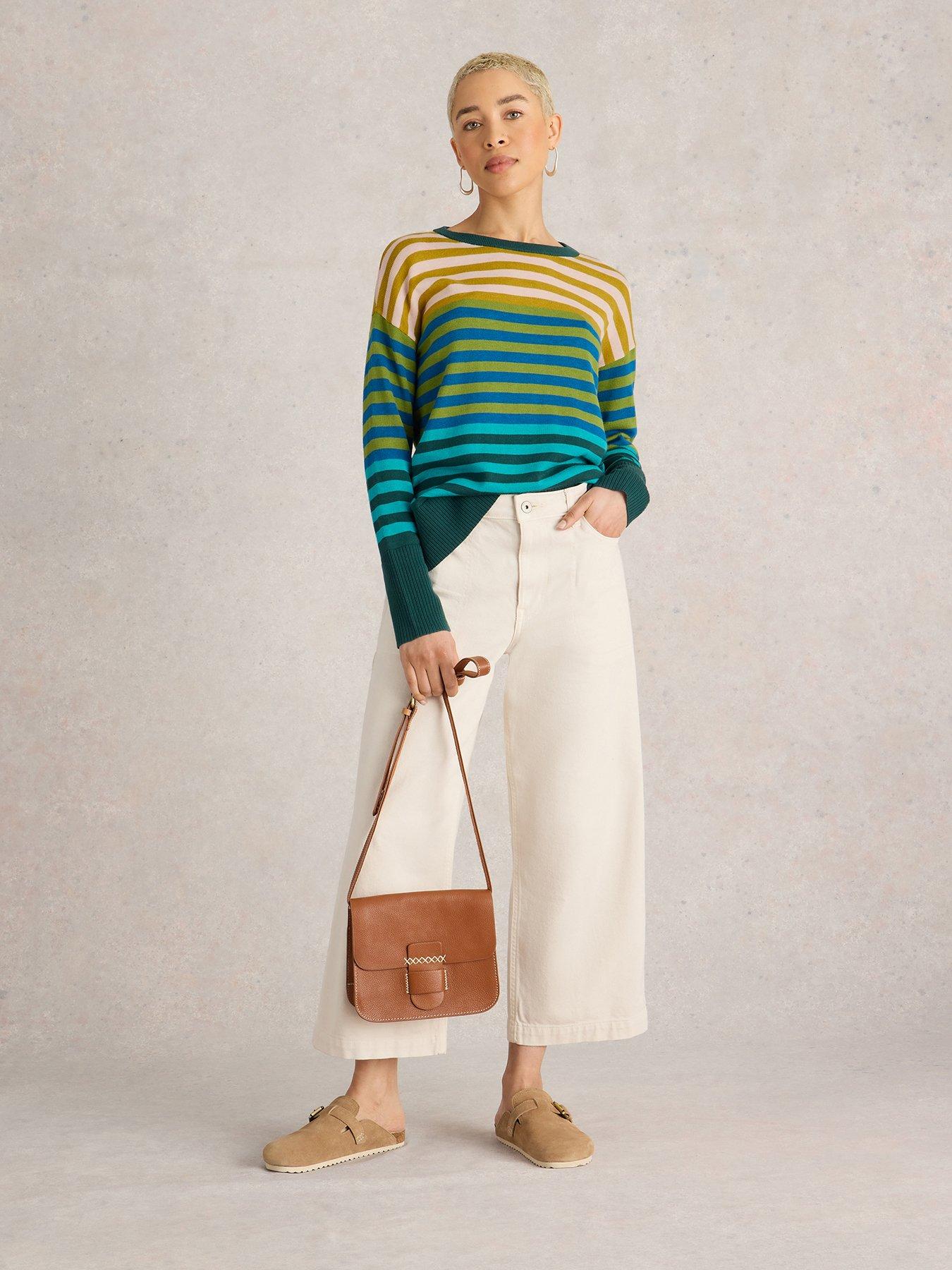 white-stuff-olive-stripe-jumper-green