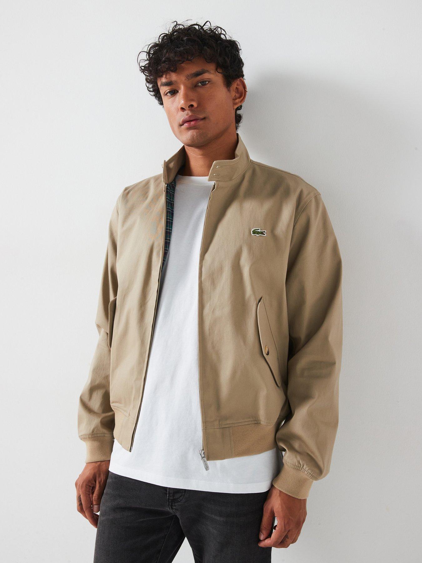 Lacoste Lacoste Showerproof Cotton Twill Harrington Jacket