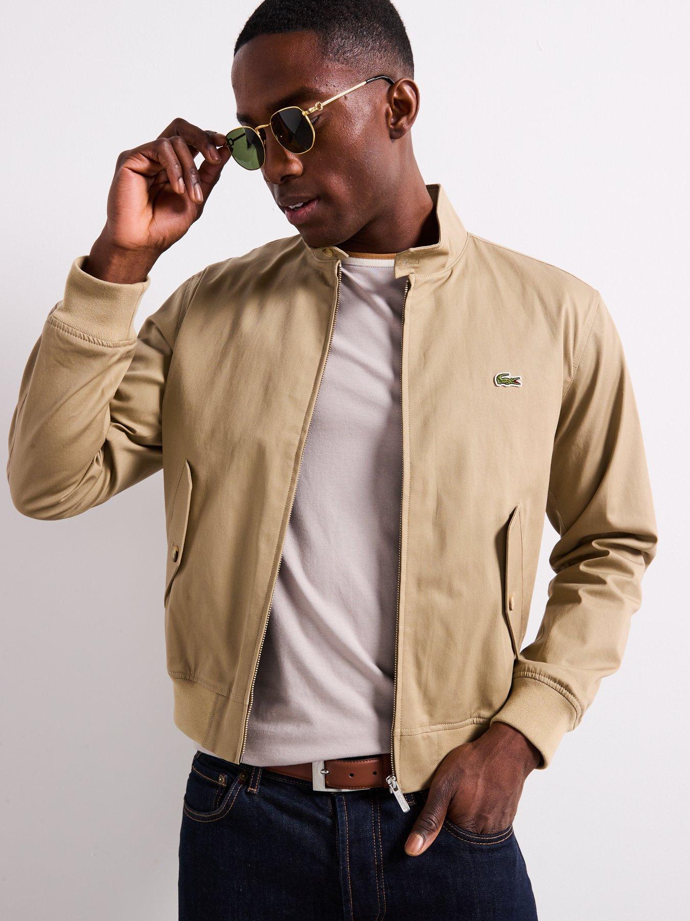 Lacoste Lacoste Showerproof Cotton Twill Harrington Jacket