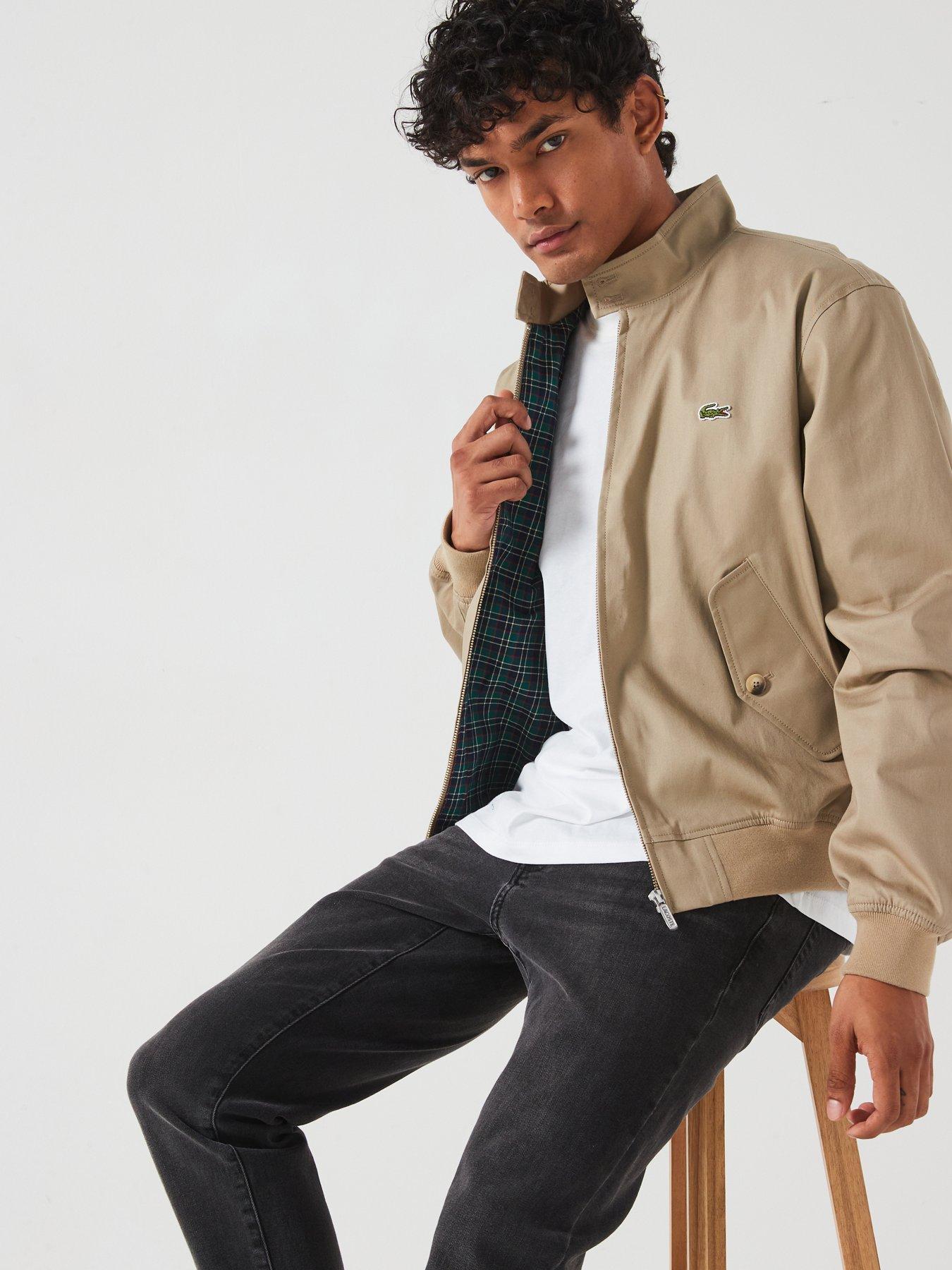 lacoste-lacoste-showerproof-cotton-twill-harrington-jacketoutfit