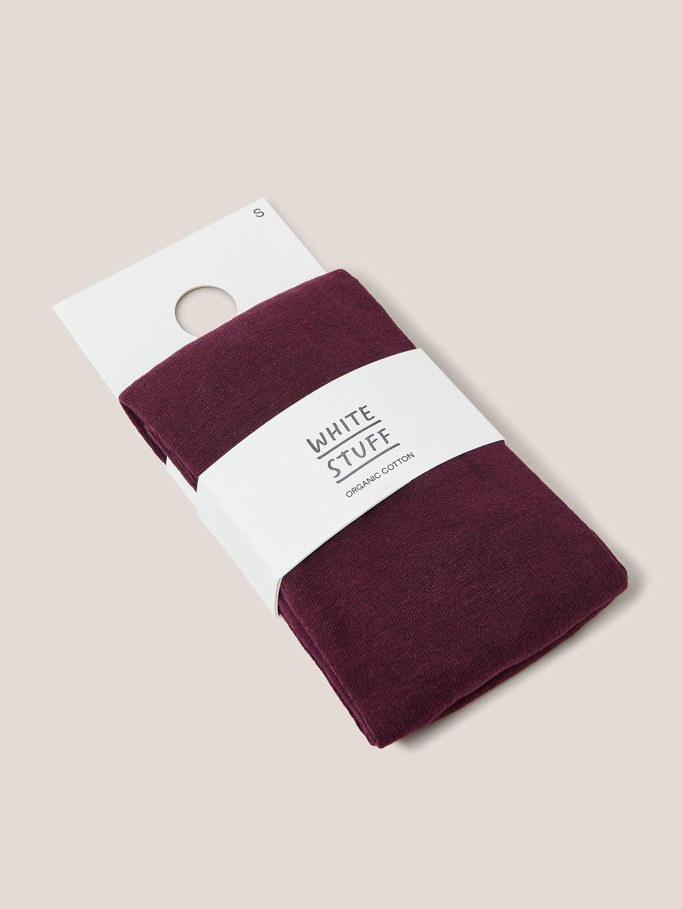 White Stuff Patty Plain Tights - Purple