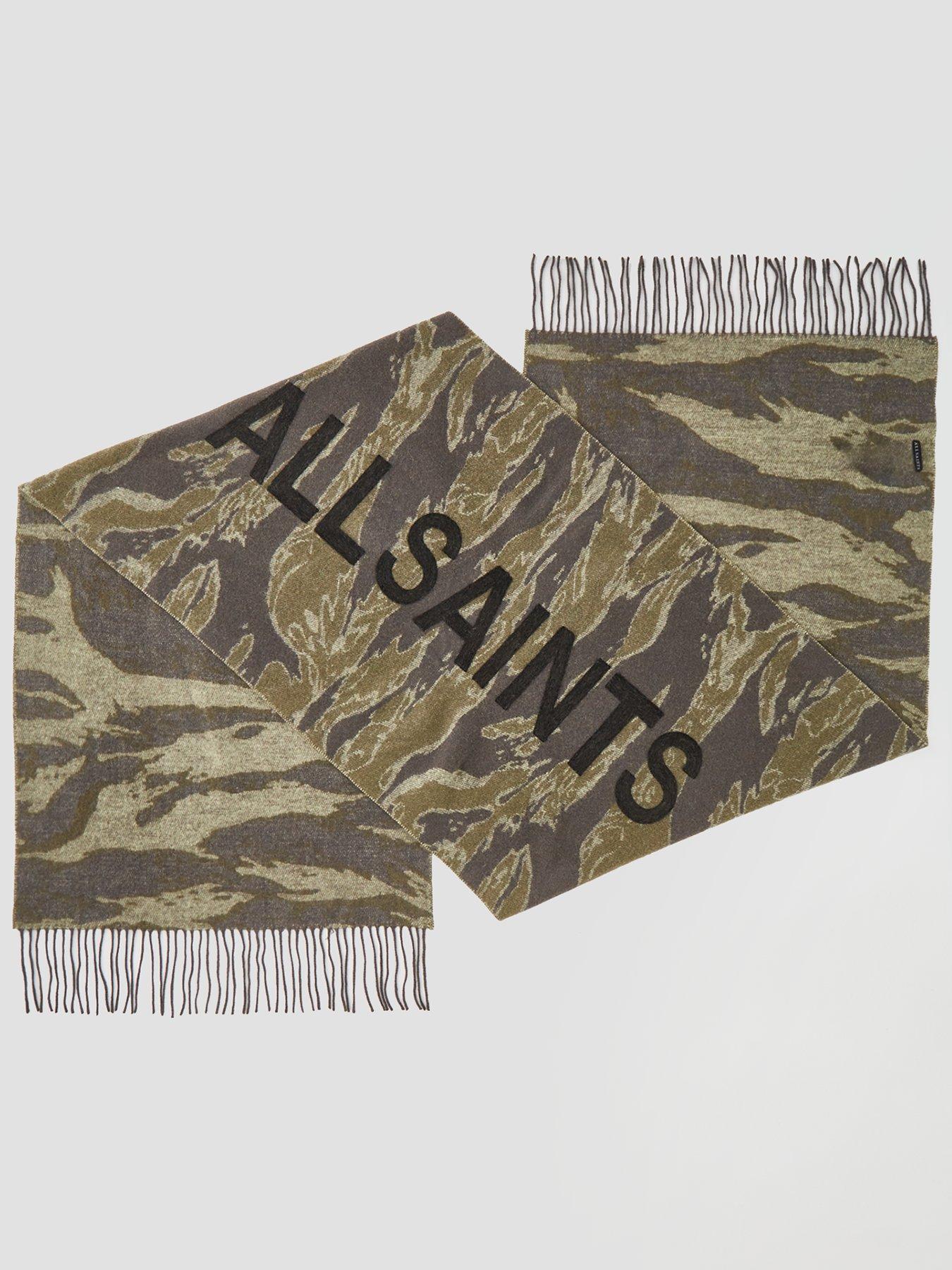 allsaints-nova-camo-needle-punch-scarf-khakistillFront