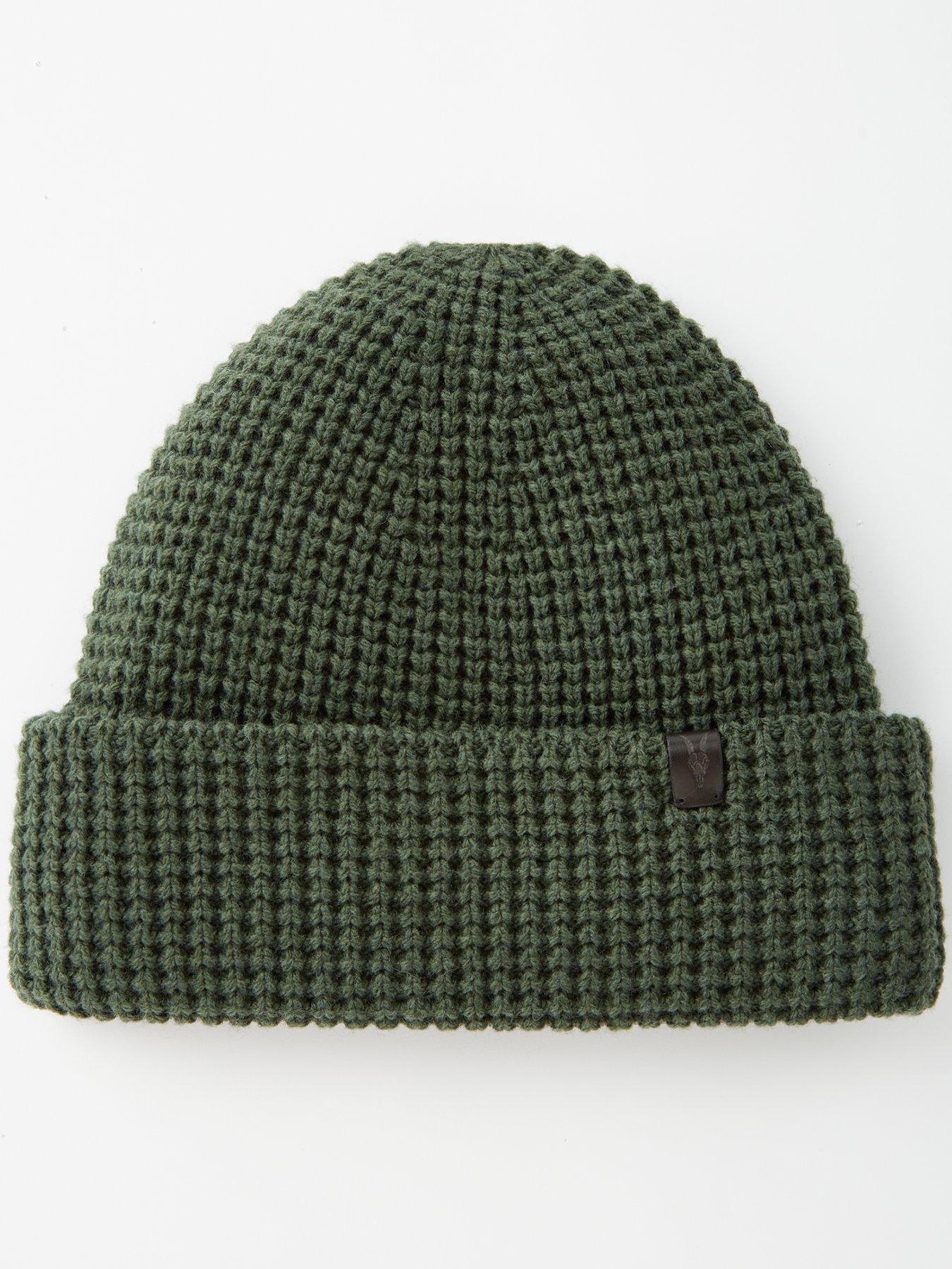 allsaints-allsaints-double-layer-waffle-stitch-beanie-hat-green