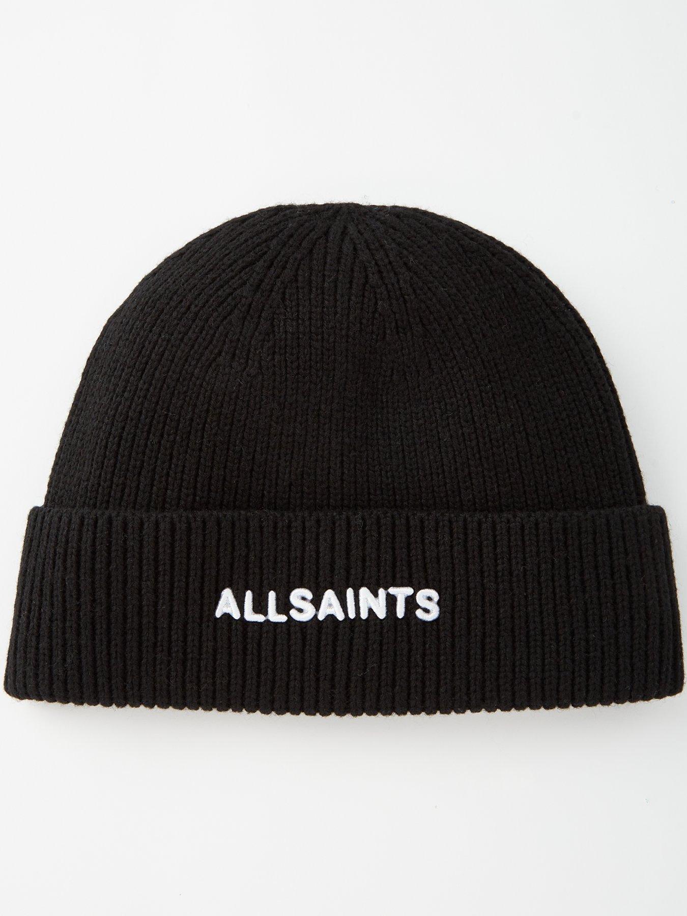 allsaints-allsaints-logo-watch-beanie-hat-black