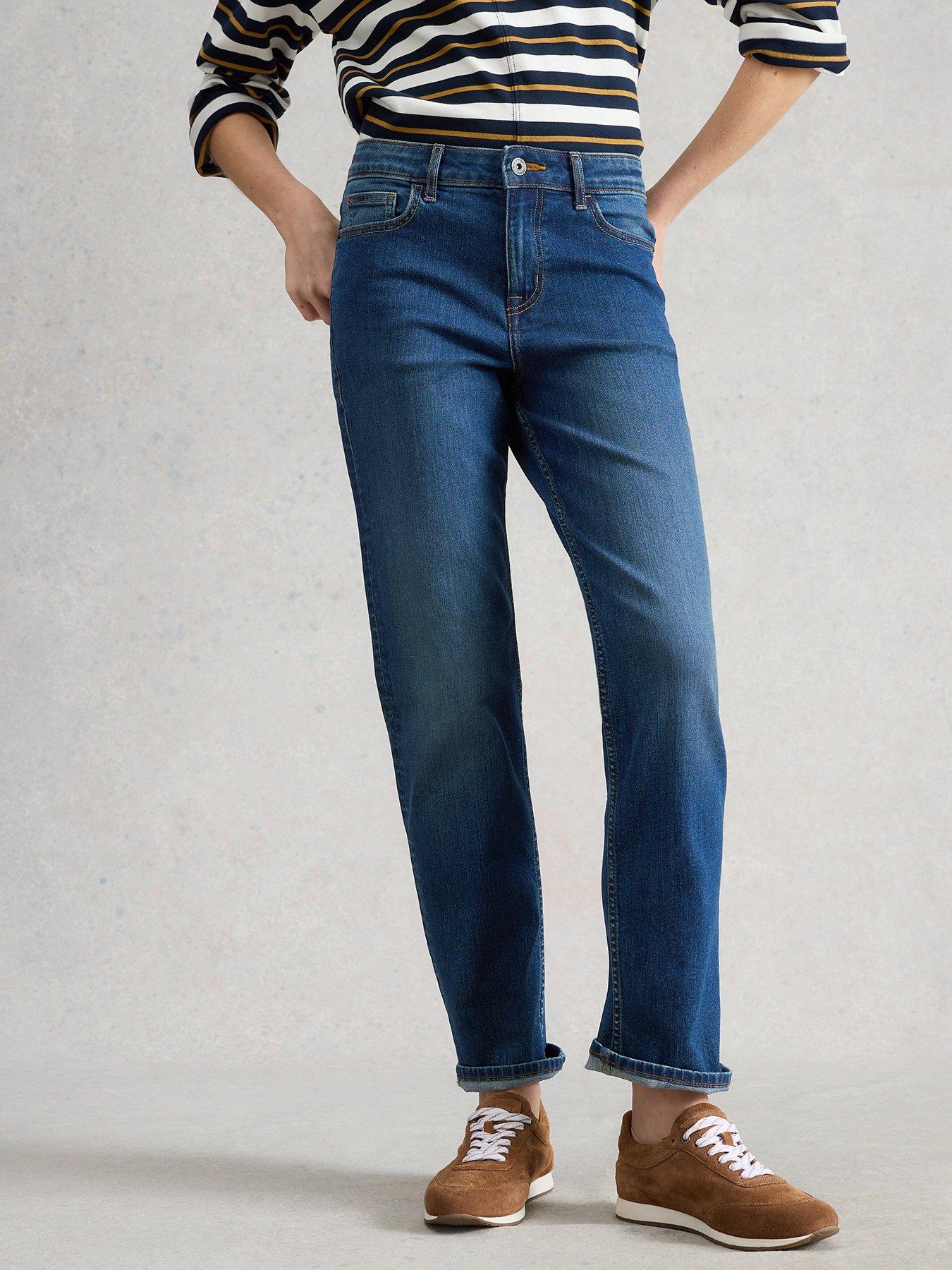 Image 1 of 5 of White Stuff Taylor Straight Jeans - Blue