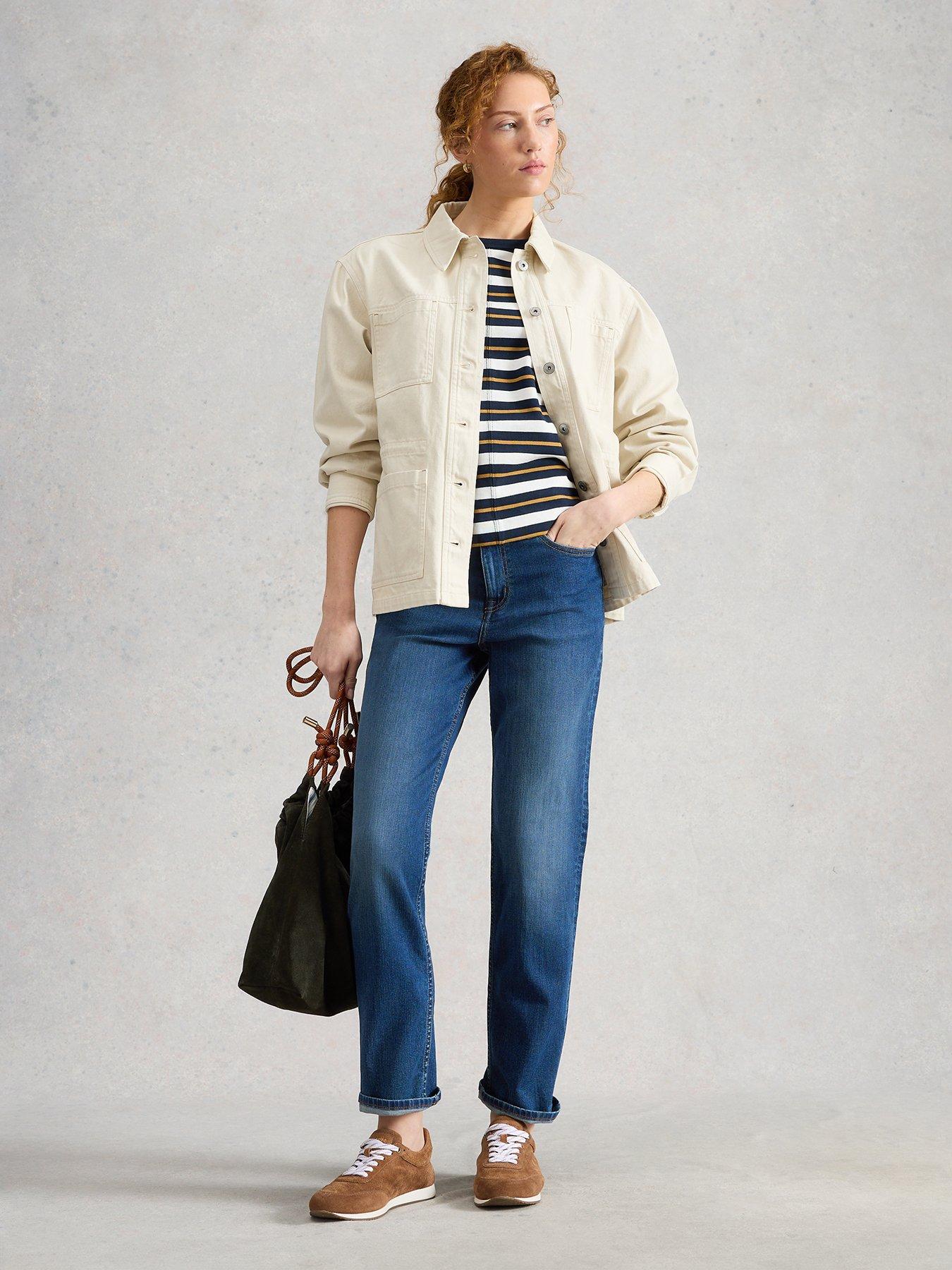 Image 3 of 5 of White Stuff Taylor Straight Jeans - Blue