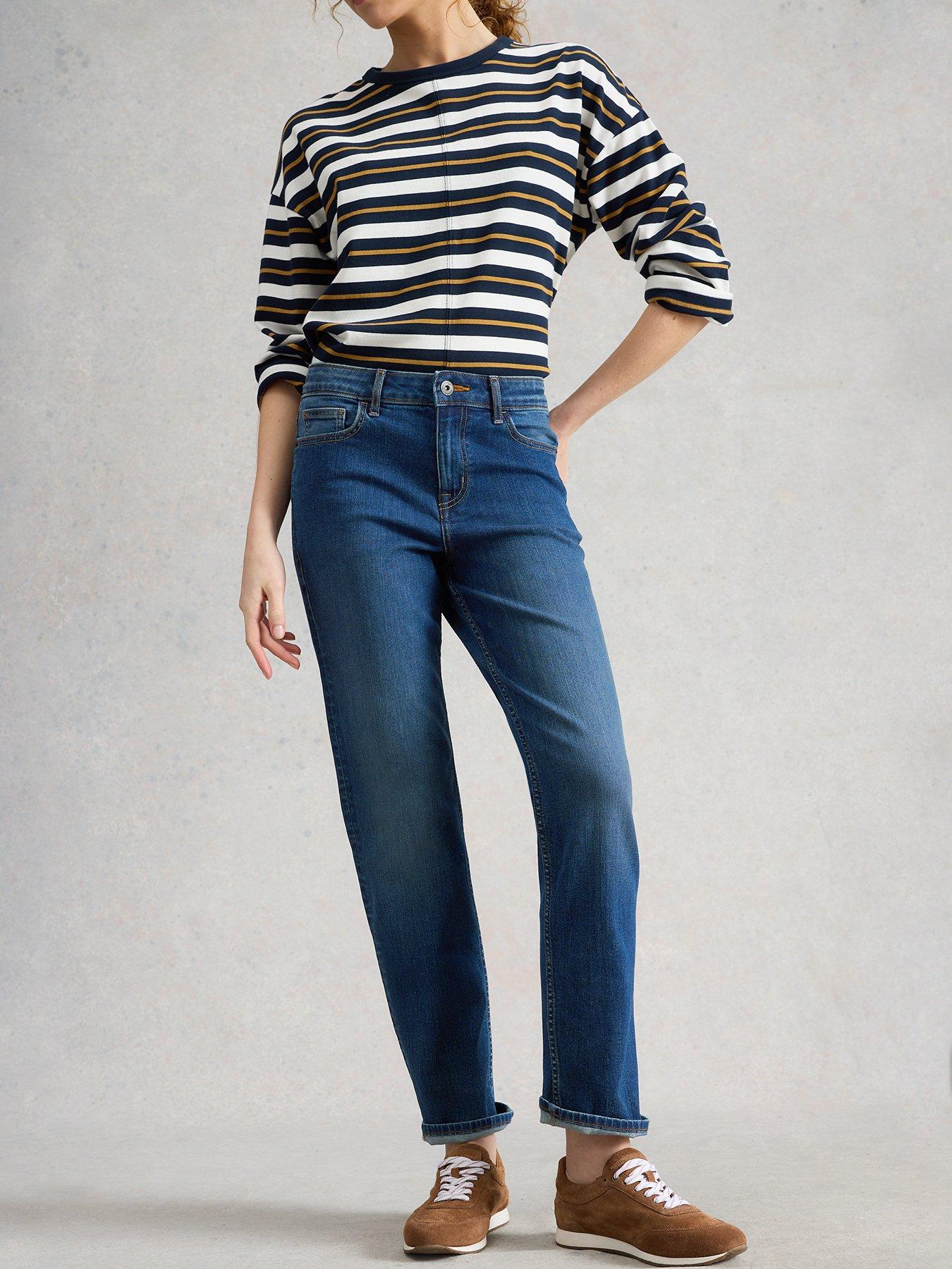 Image 4 of 5 of White Stuff Taylor Straight Jeans - Blue