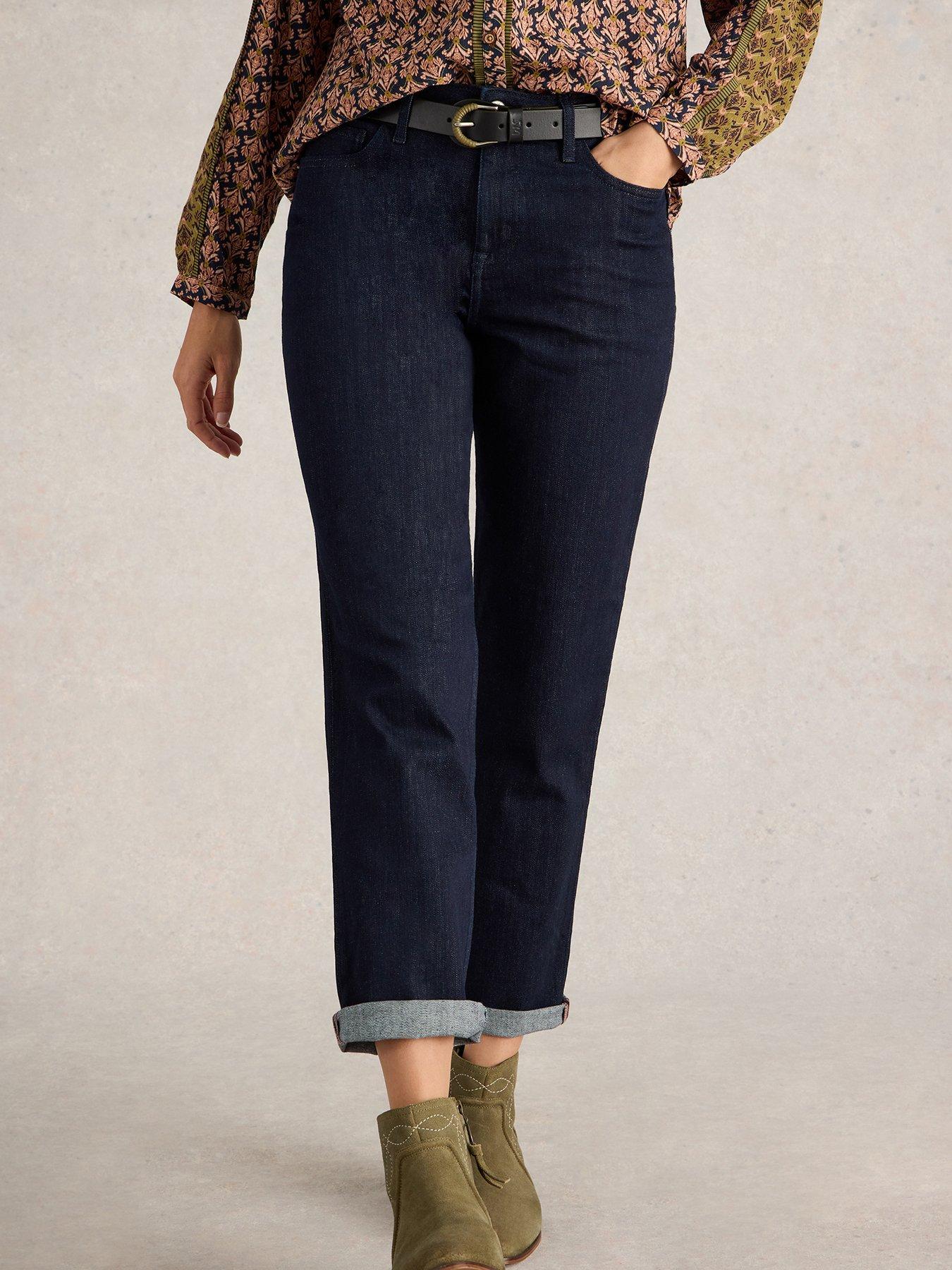 Image of White Stuff Taylor Straight Jeans - Blue