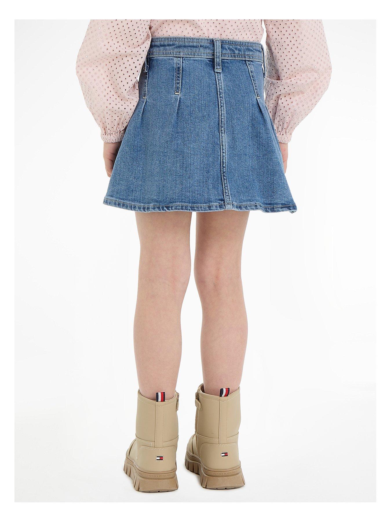 tommy-hilfiger-girls-pleated-denim-skirt-blueback