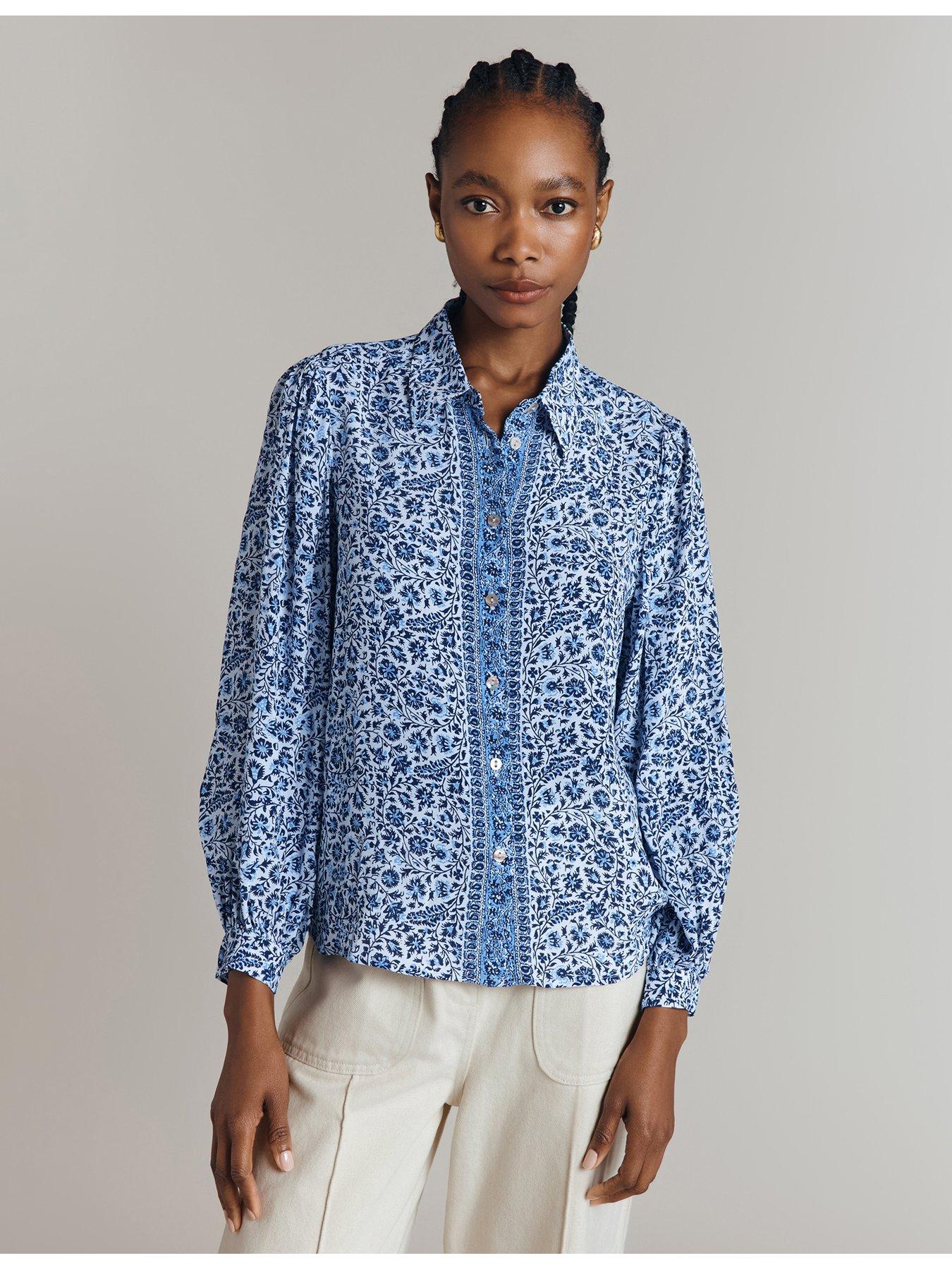 ghost-allegra-blouse-paisley-blue