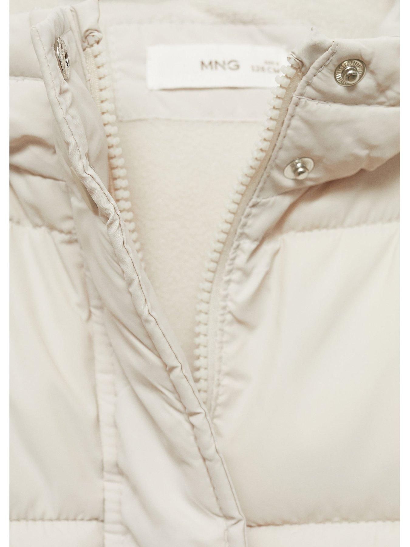 mango-girls-longline-padded-coat-creamdetail