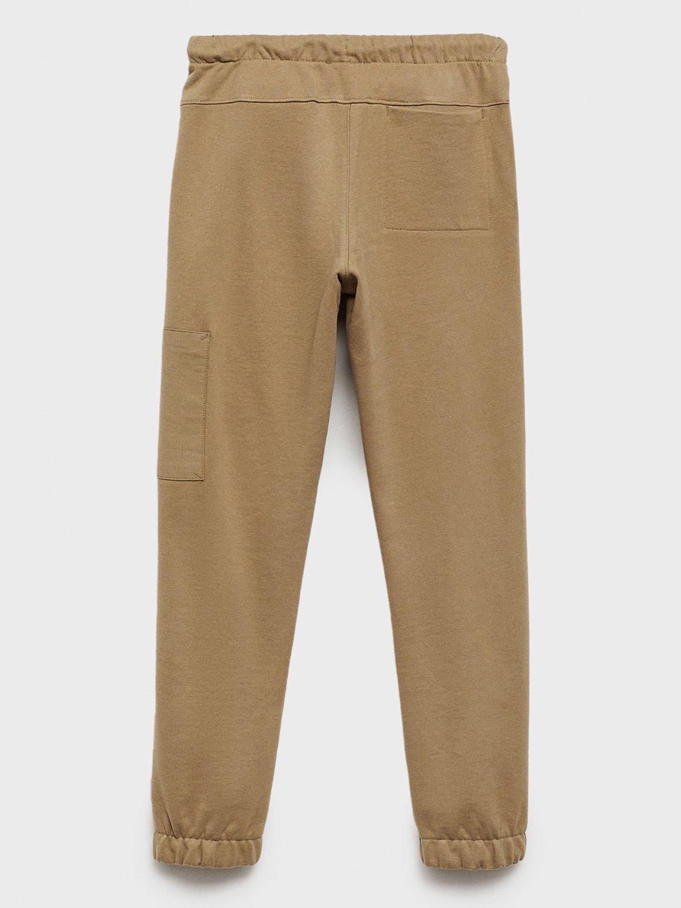 mango-boys-side-pocket-joggers-brownback