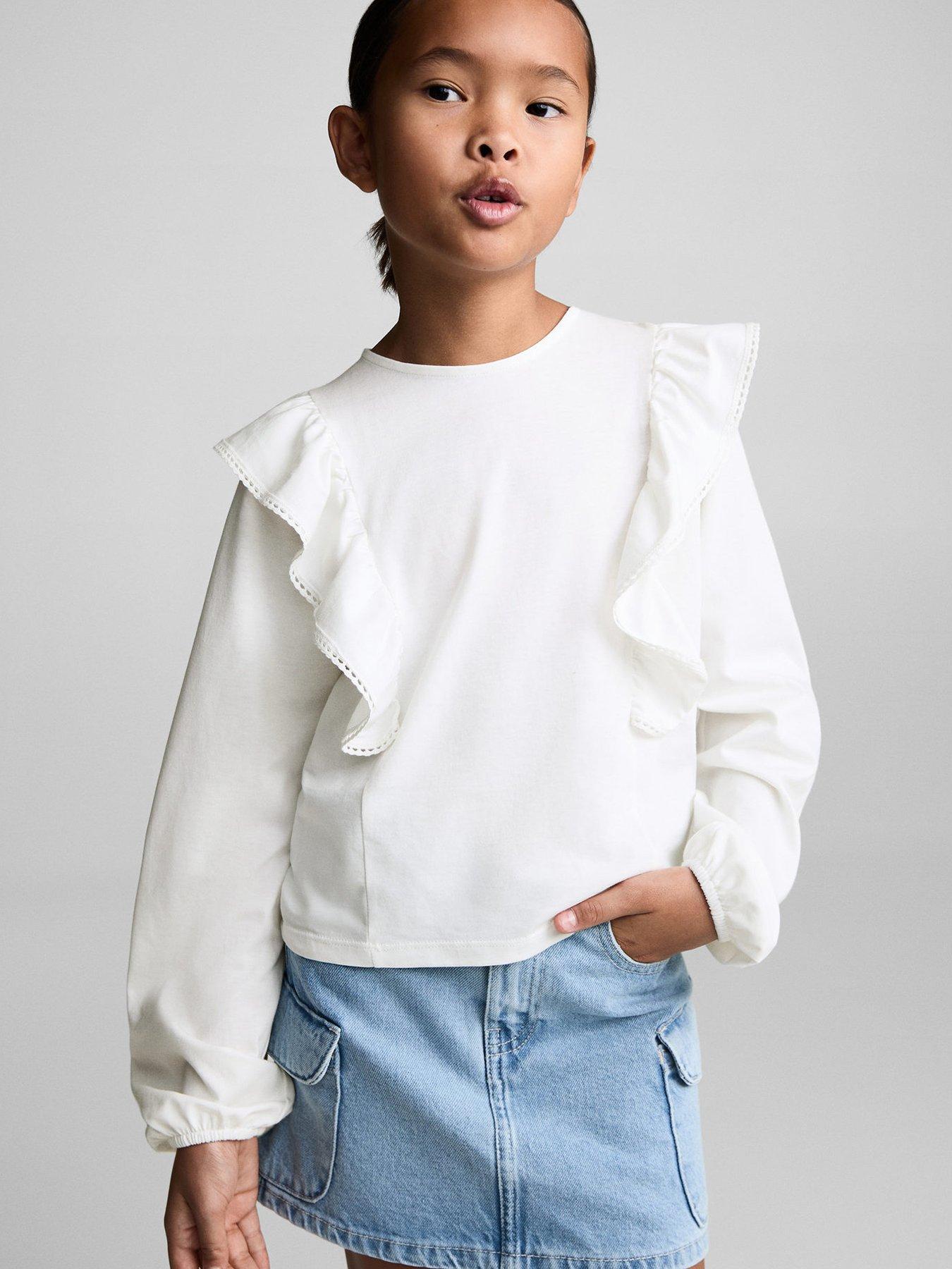 mango-girls-frill-long-sleeve-t-shirt-light-cream