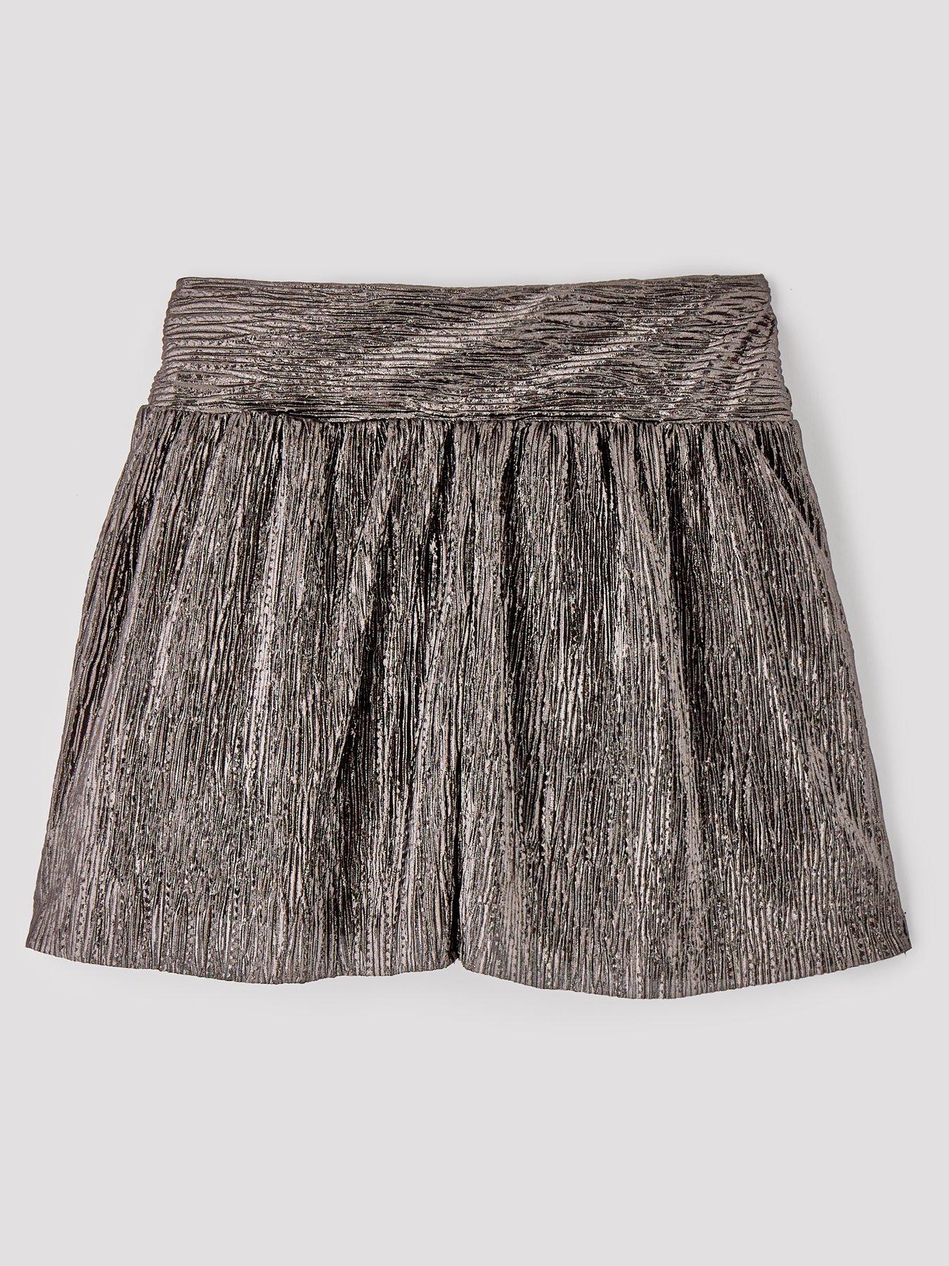 mango-girls-plisse-bow-skirt-blackback