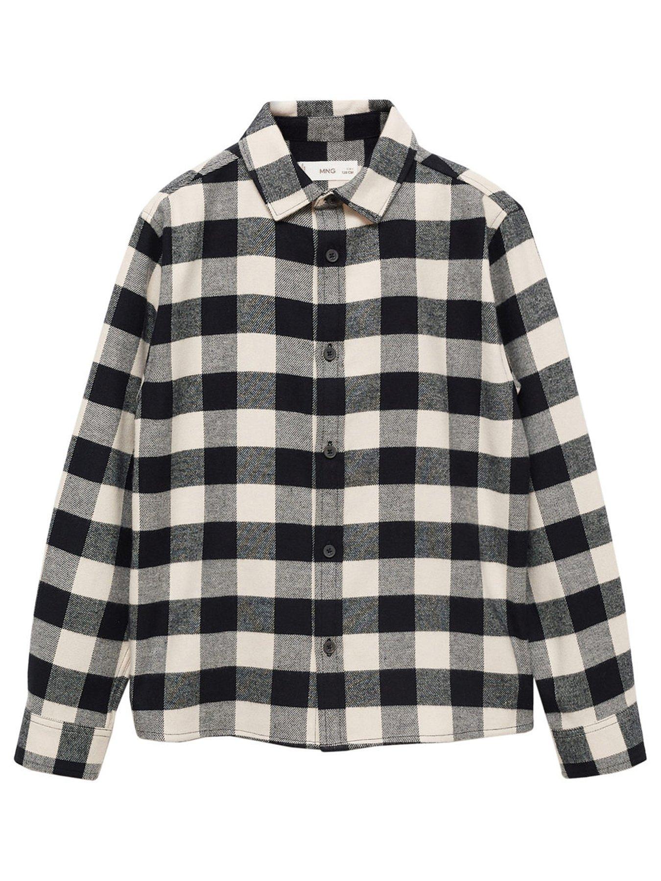 mango-boys-flannel-long-sleeve-check-shirt-black