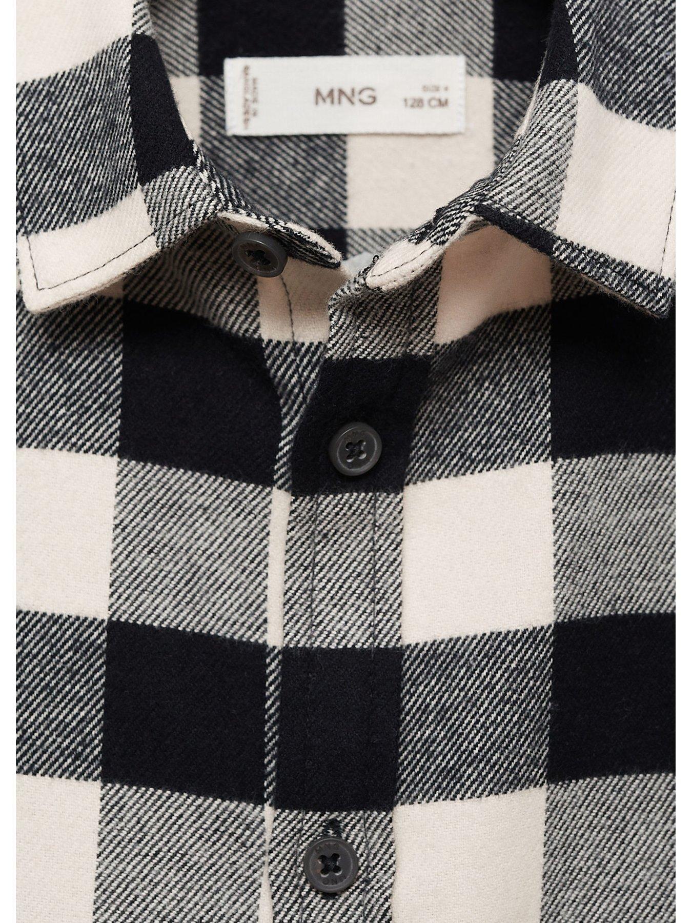 mango-boys-flannel-long-sleeve-check-shirt-blackdetail