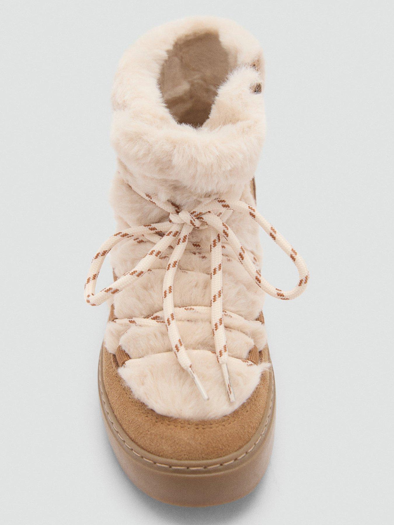 mango-girls-faux-fur-ankle-boots-brownoutfit