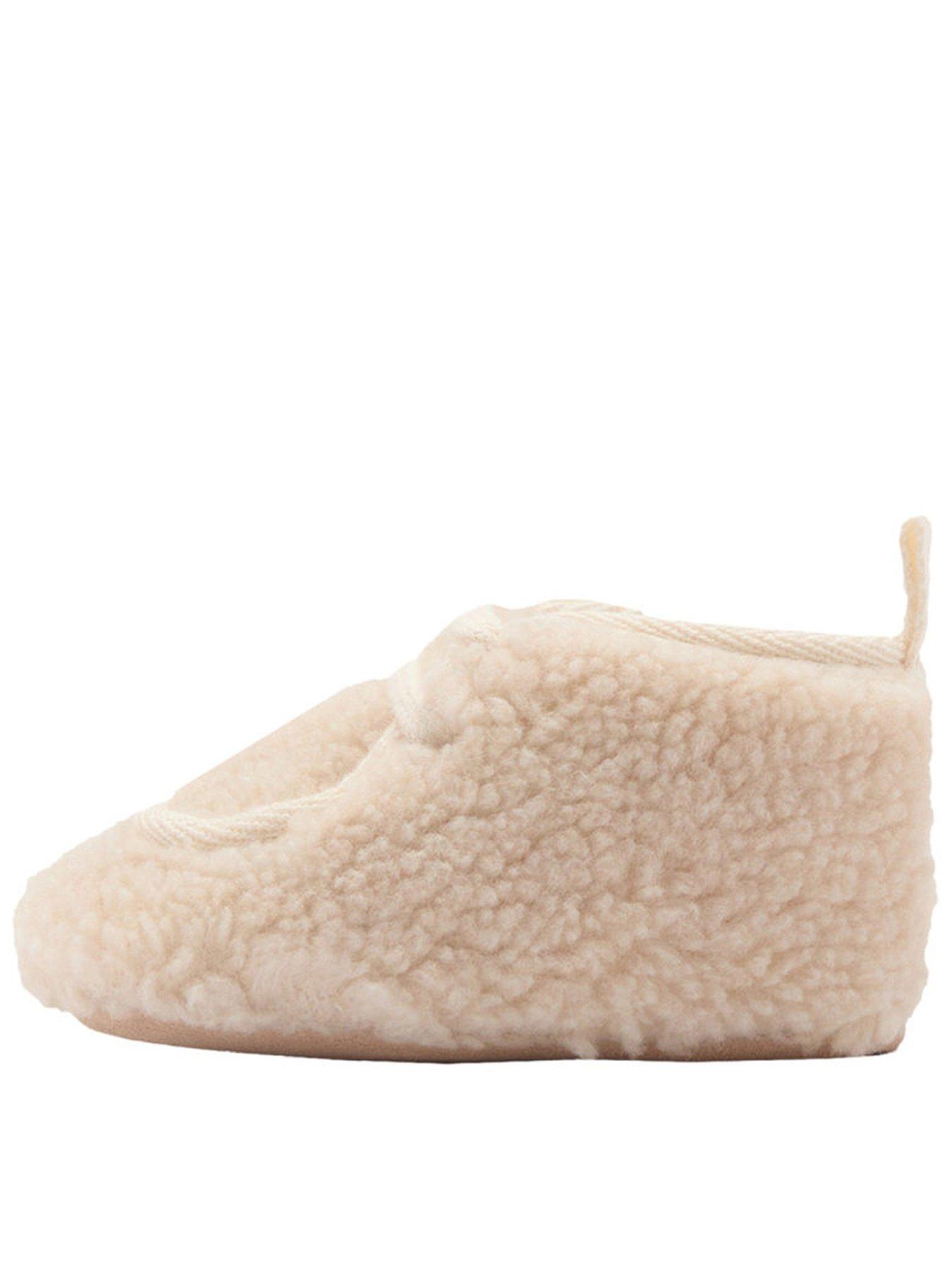 mango-baby-unisex-fleece-booties-beige