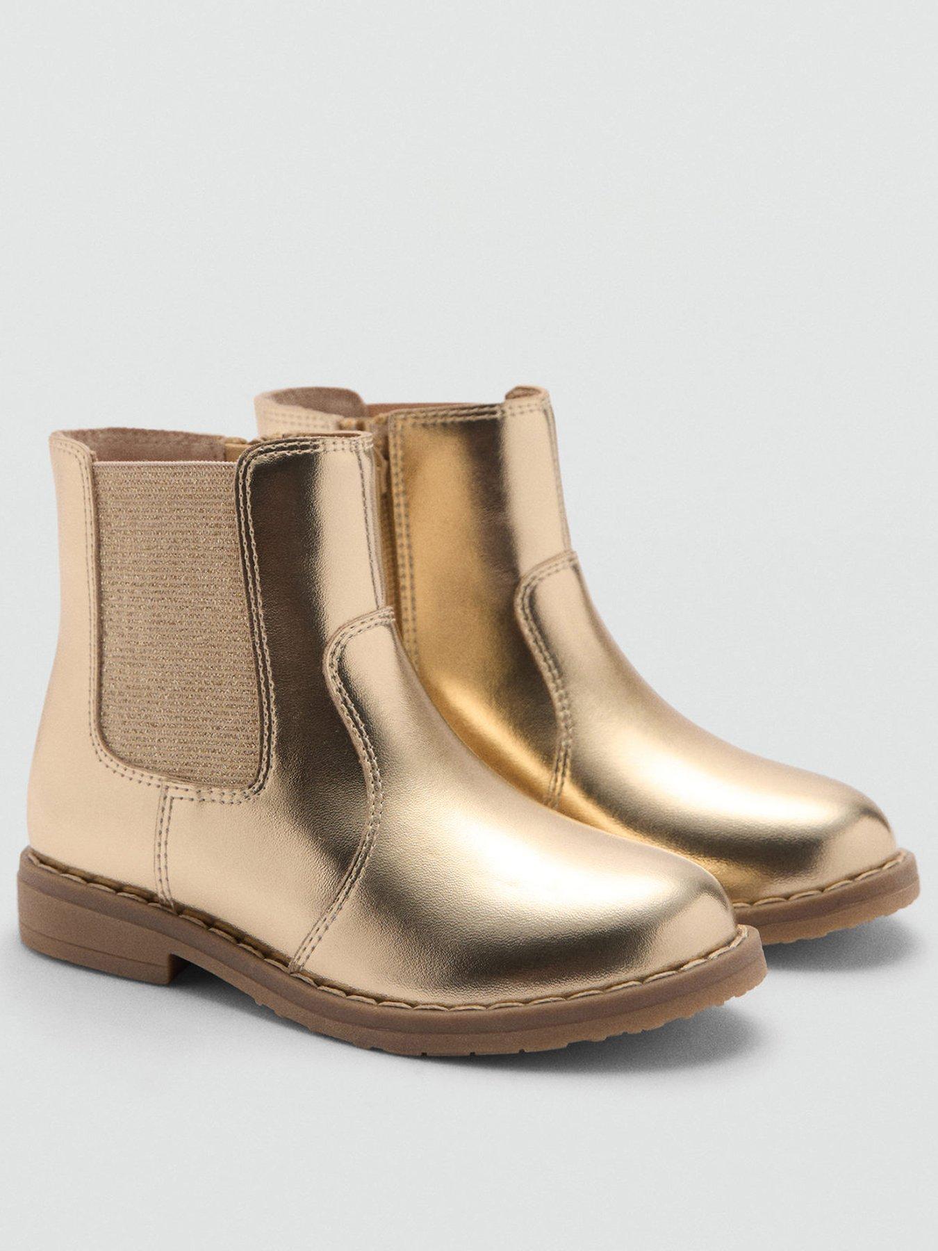 mango-younger-girls-metallic-ankle-boots-goldstillFront