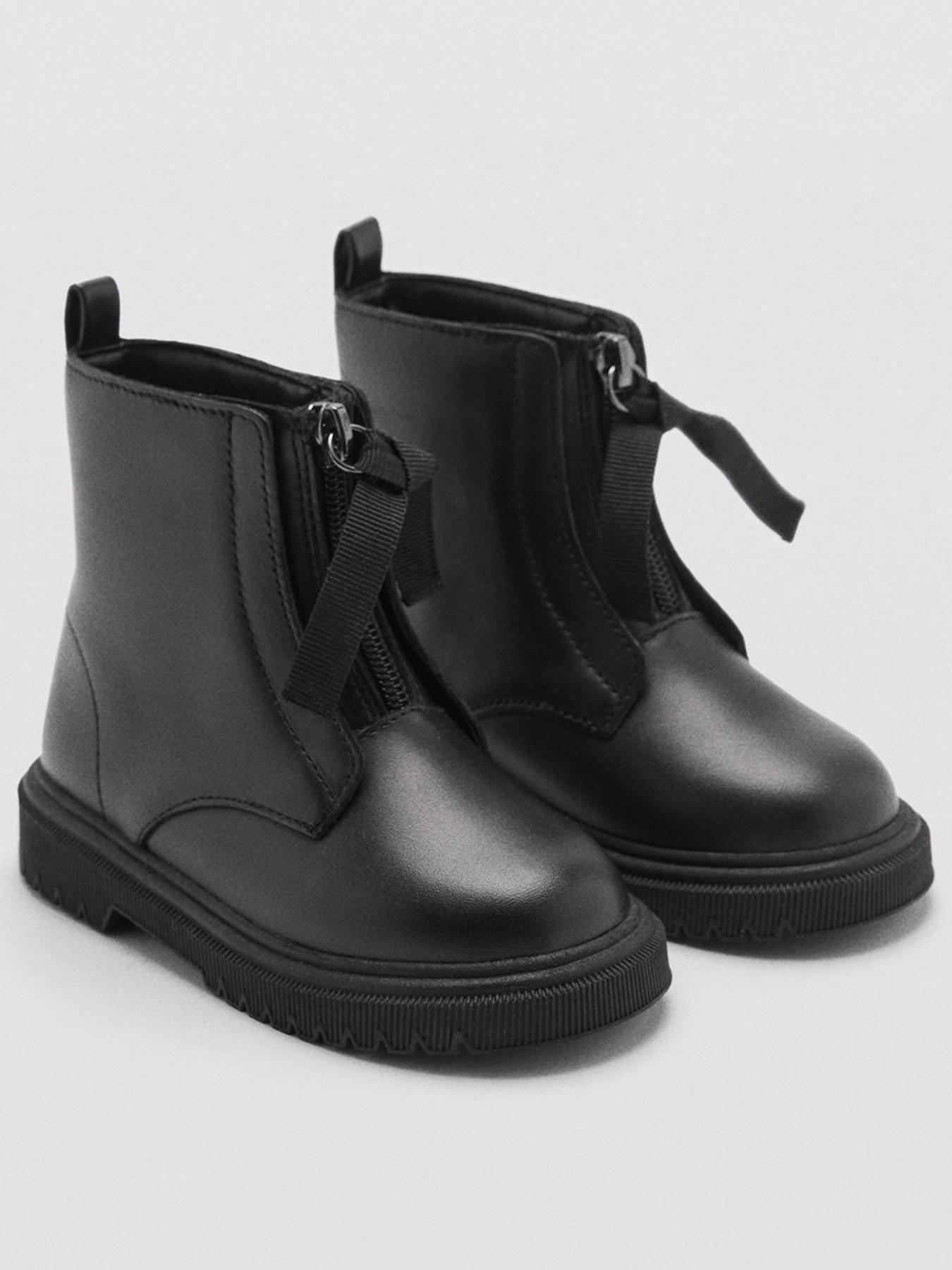 mango-younger-girls-zip-leather-ankle-boots-blackstillFront