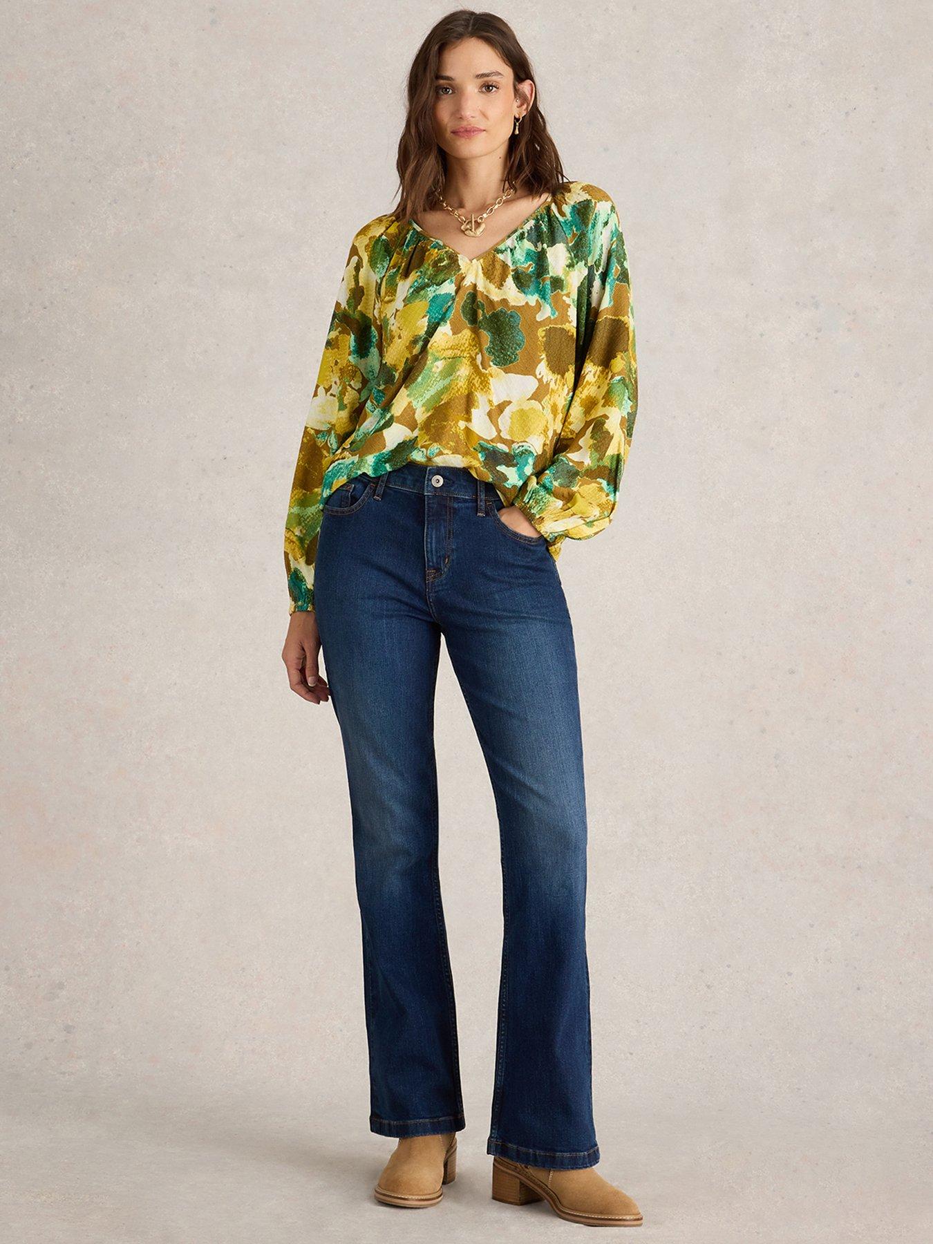 Image of White Stuff Harriet Bootcut Jeans - Blue