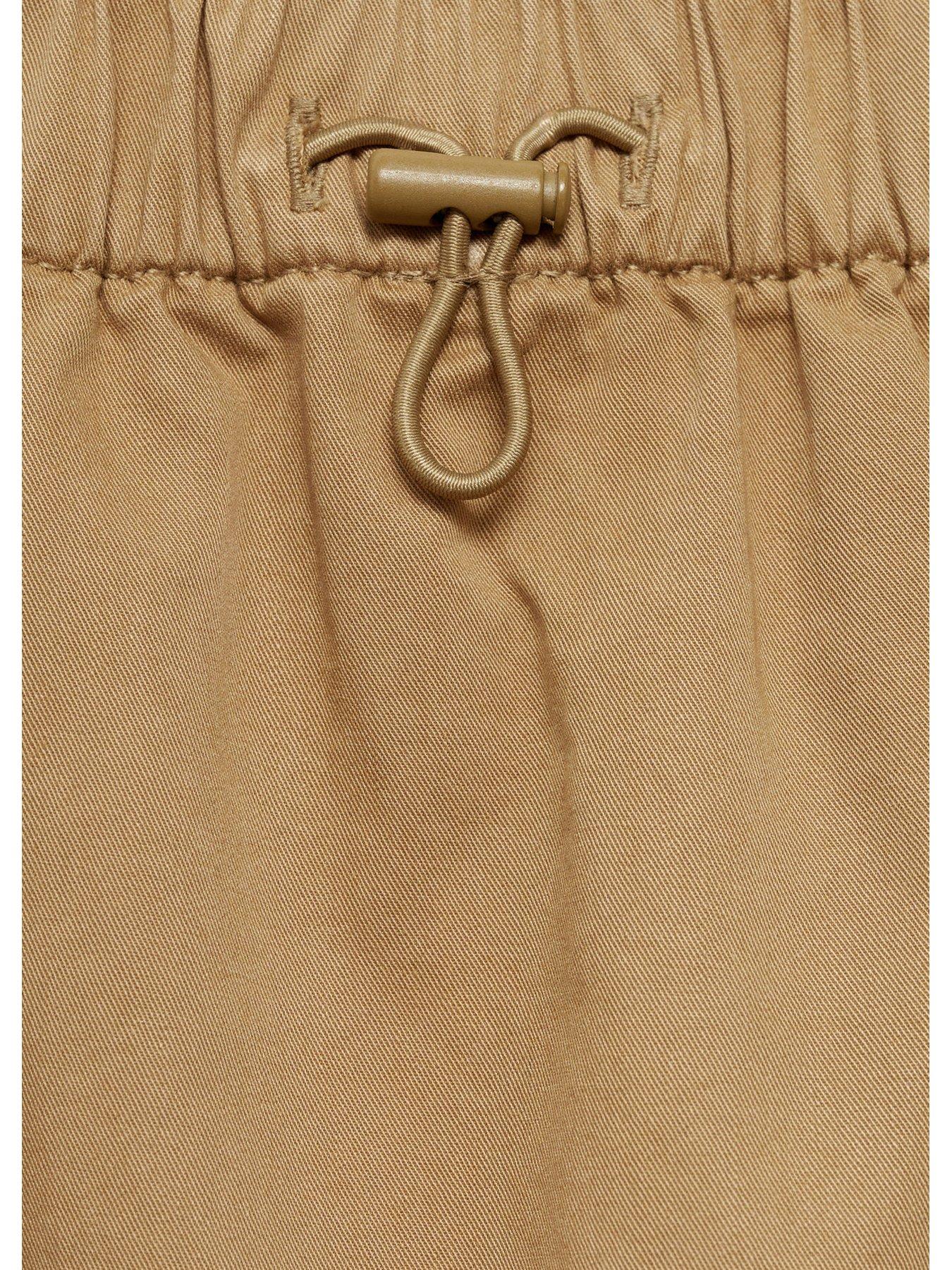 mango-girls-cargo-skirt-browndetail