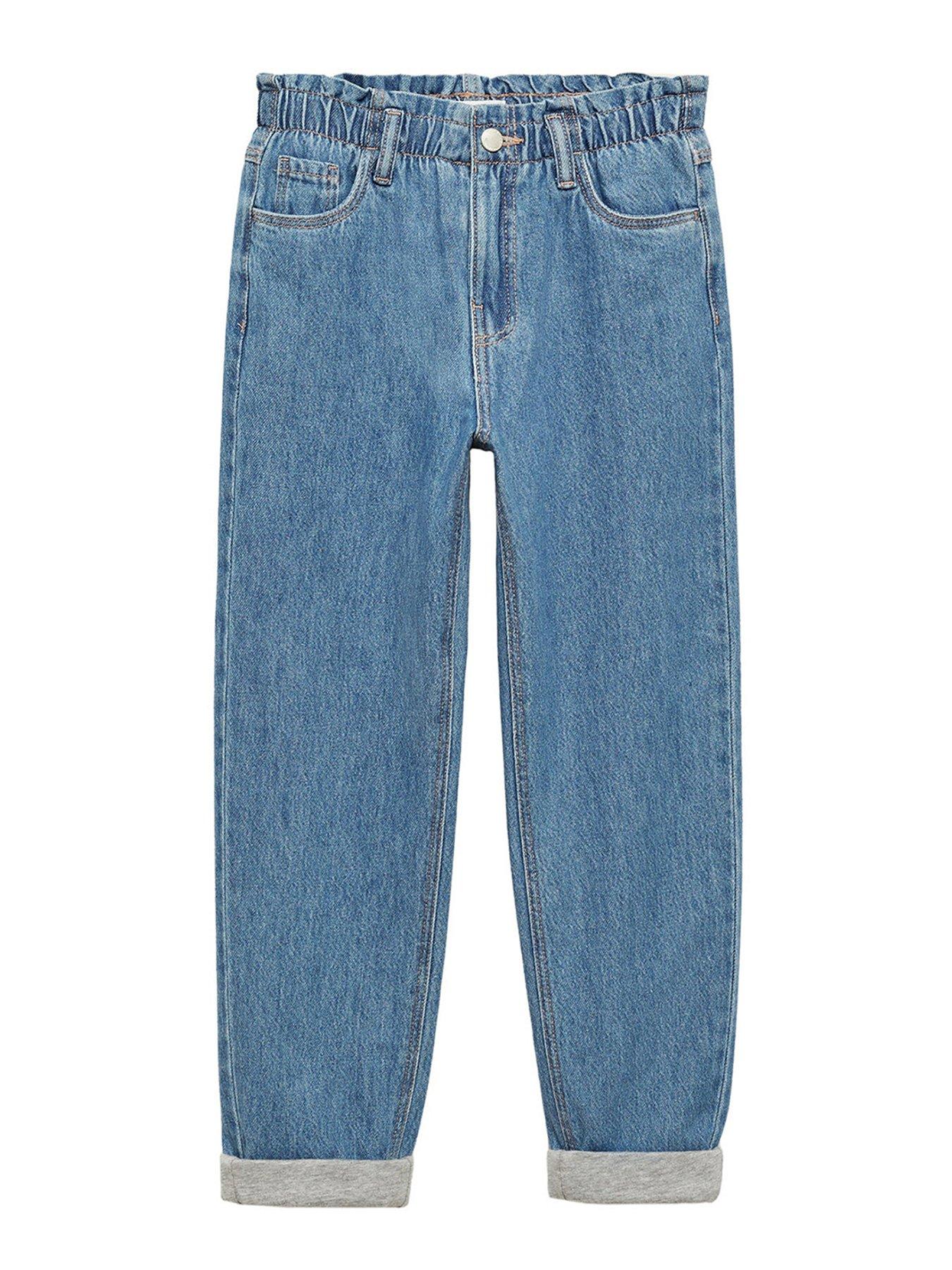 mango-girls-paperbag-waist-jeans-blue