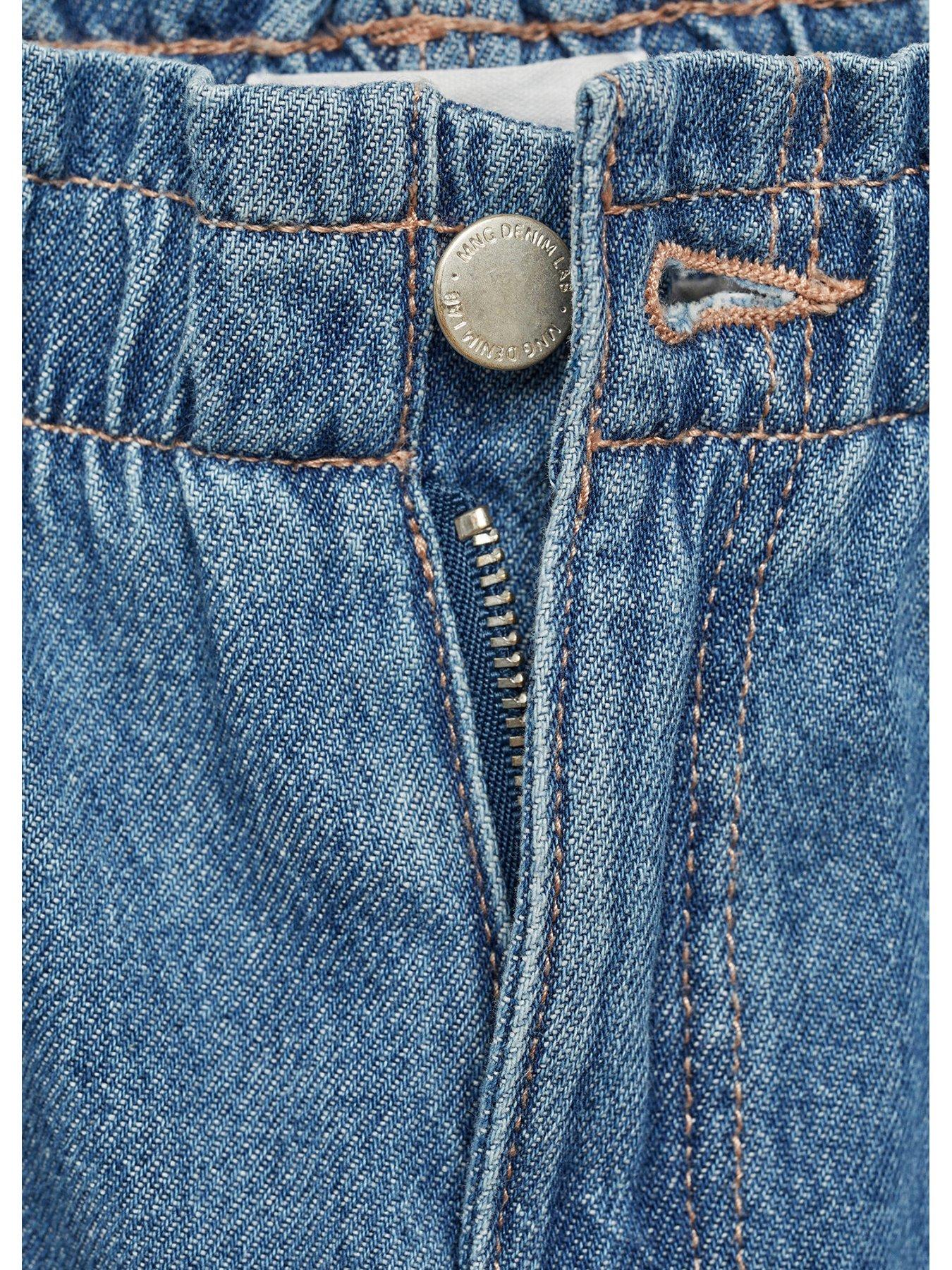 mango-girls-paperbag-waist-jeans-bluedetail