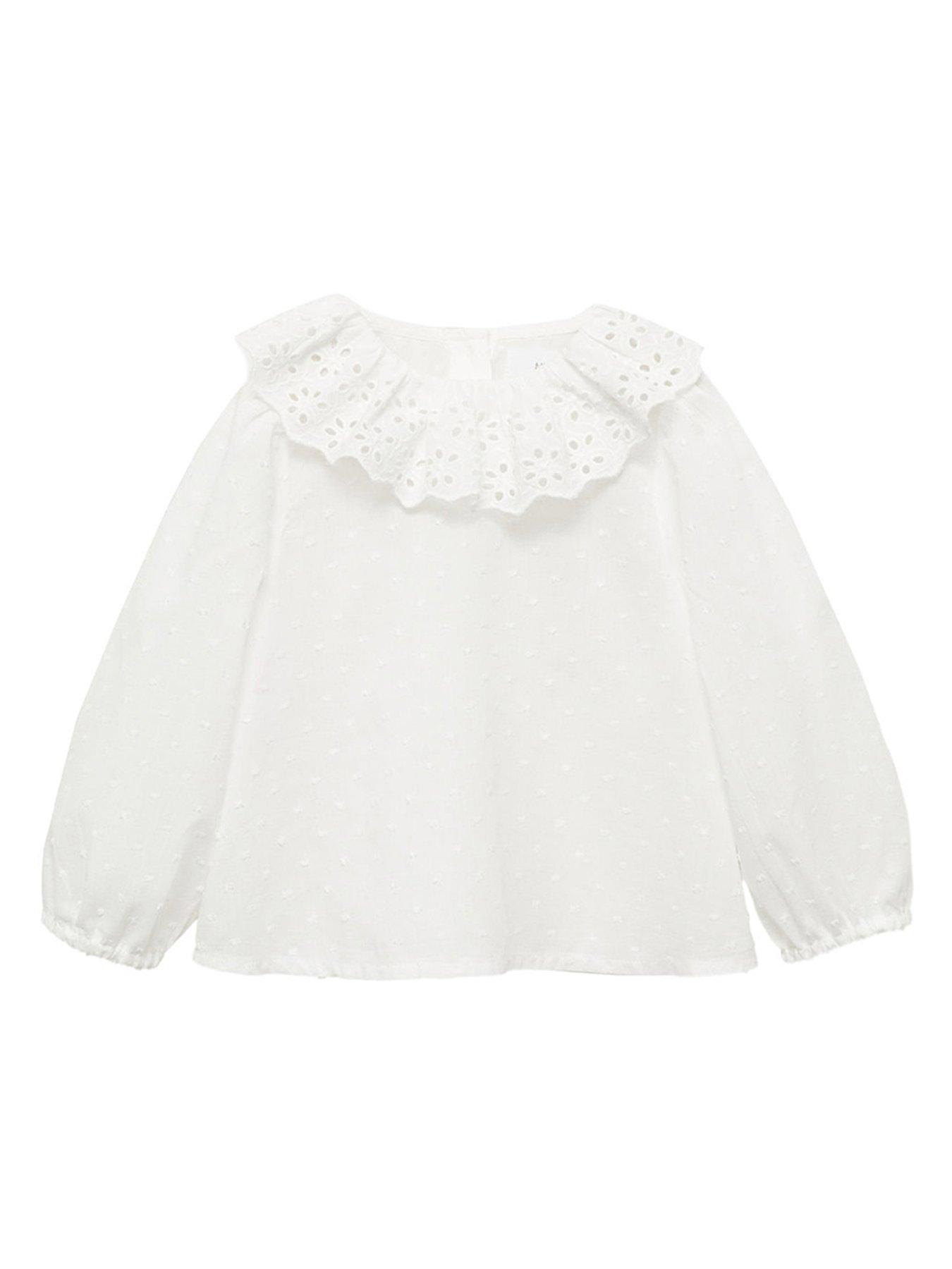 mango-baby-girls-frill-collar-dobby-blouse-light-cream