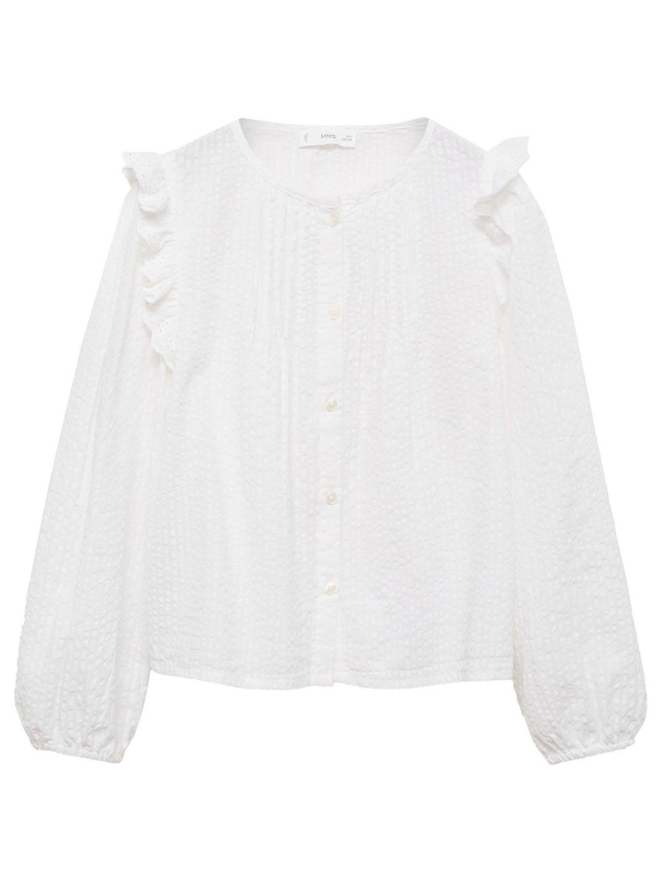 mango-girls-long-sleeve-frill-blouse-cream