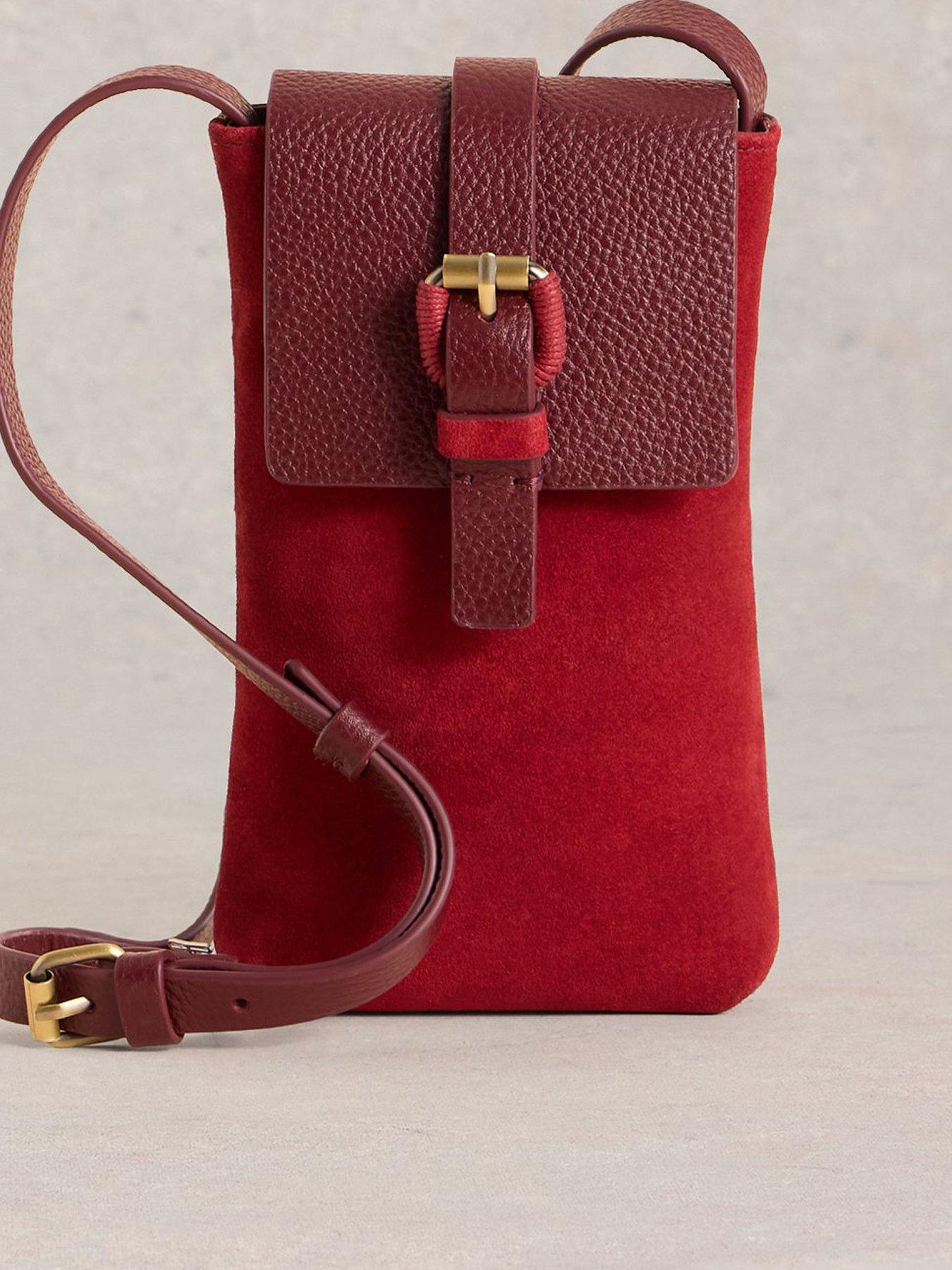 white-stuff-clara-buckle-suede-phone-bag-red