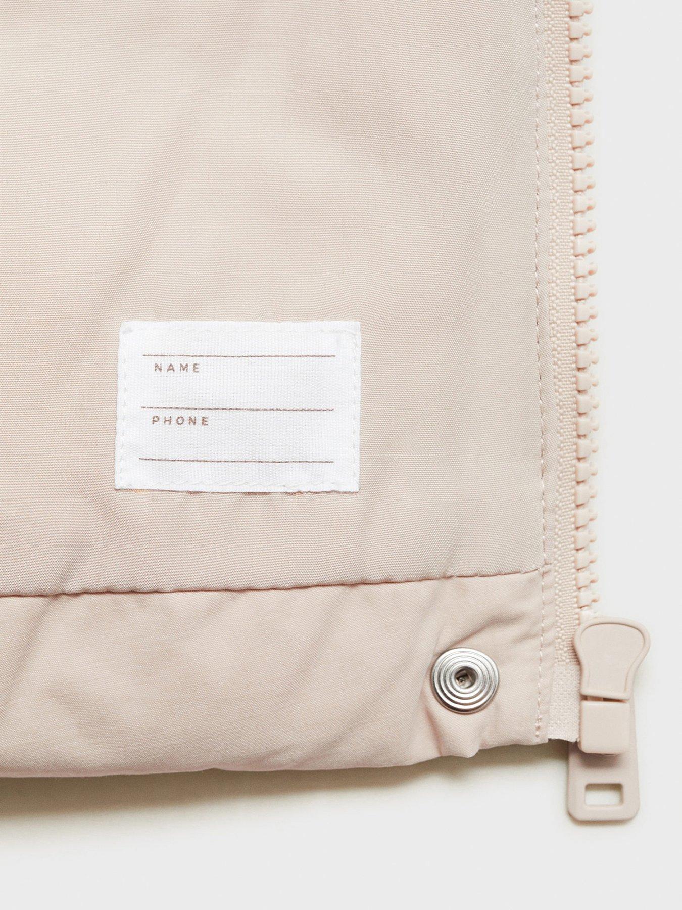 Image 4 of 5 of Mango Girls Longline Padded Coat - Beige