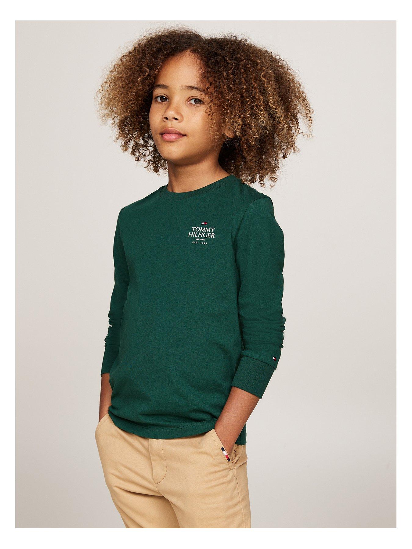 tommy-hilfiger-boys-th-logo-puff-print-long-sleeve-t-shirt-green