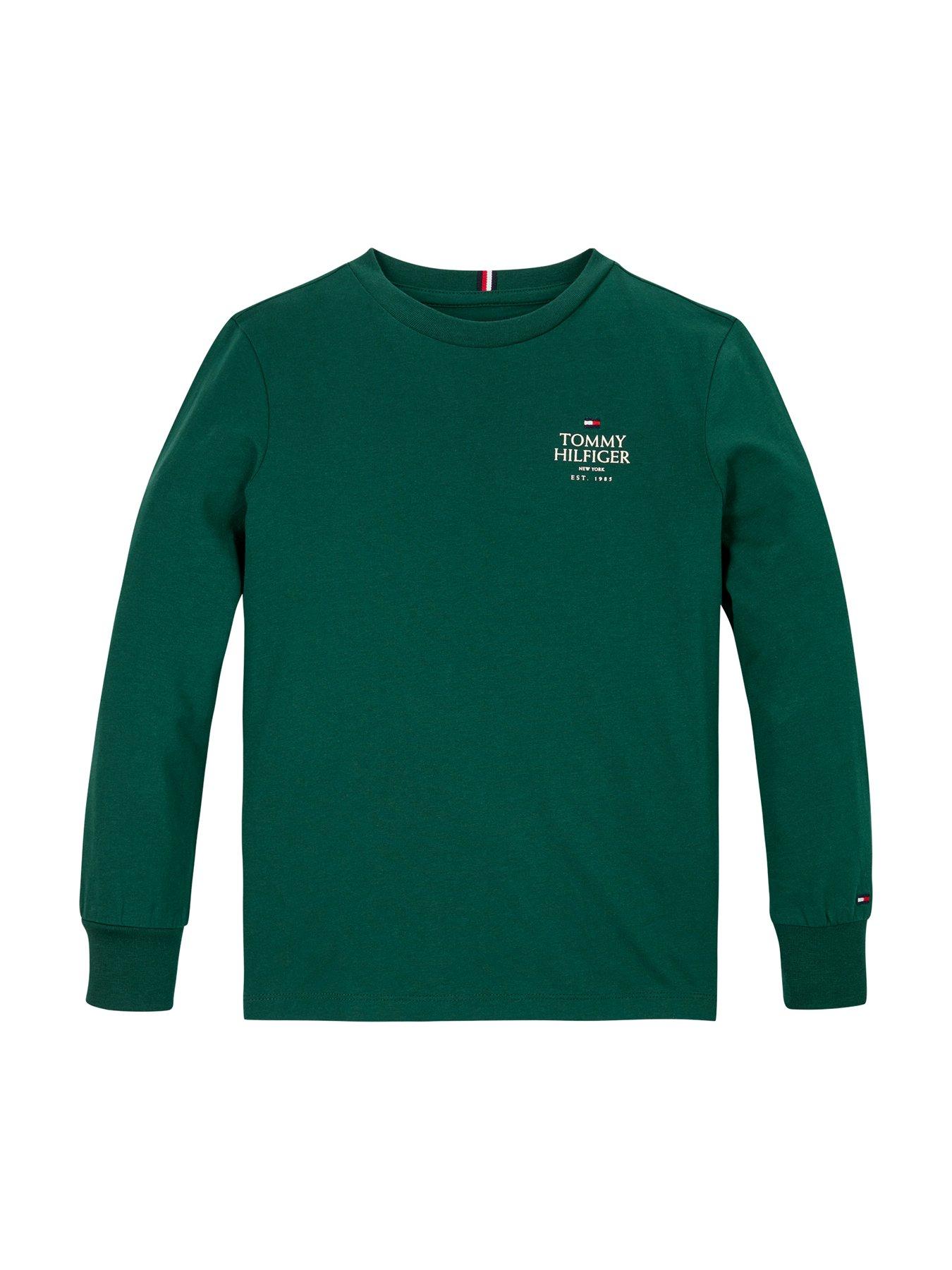 tommy-hilfiger-boys-th-logo-puff-print-long-sleeve-t-shirt-greendetail