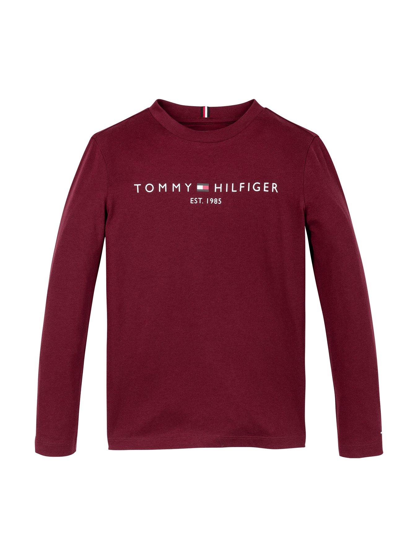 tommy-hilfiger-kids-unisex-essential-long-sleeve-t-shirt-reddetail