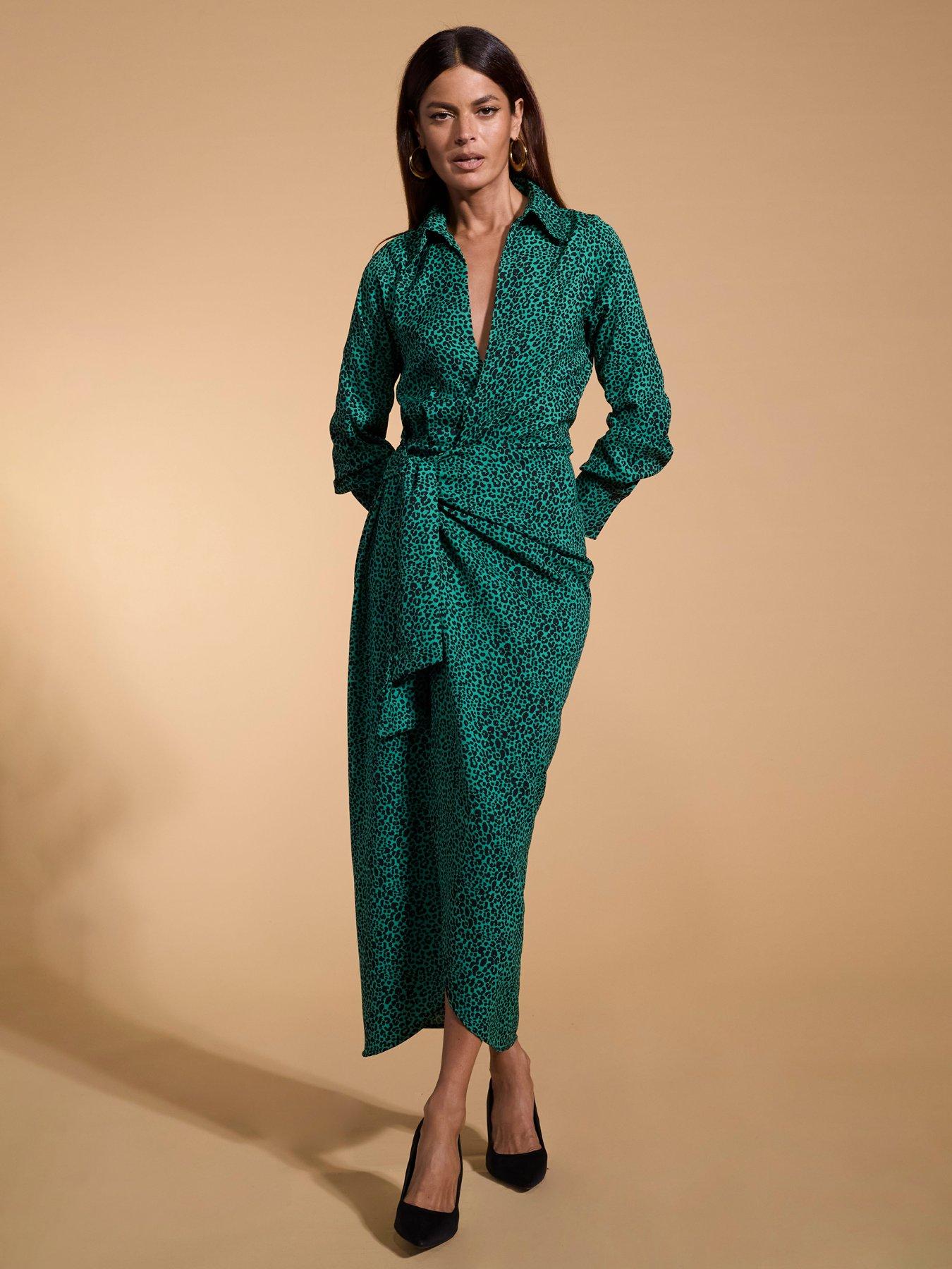 dancing leopard green dress Jagger Dress in Blue & Green Floral