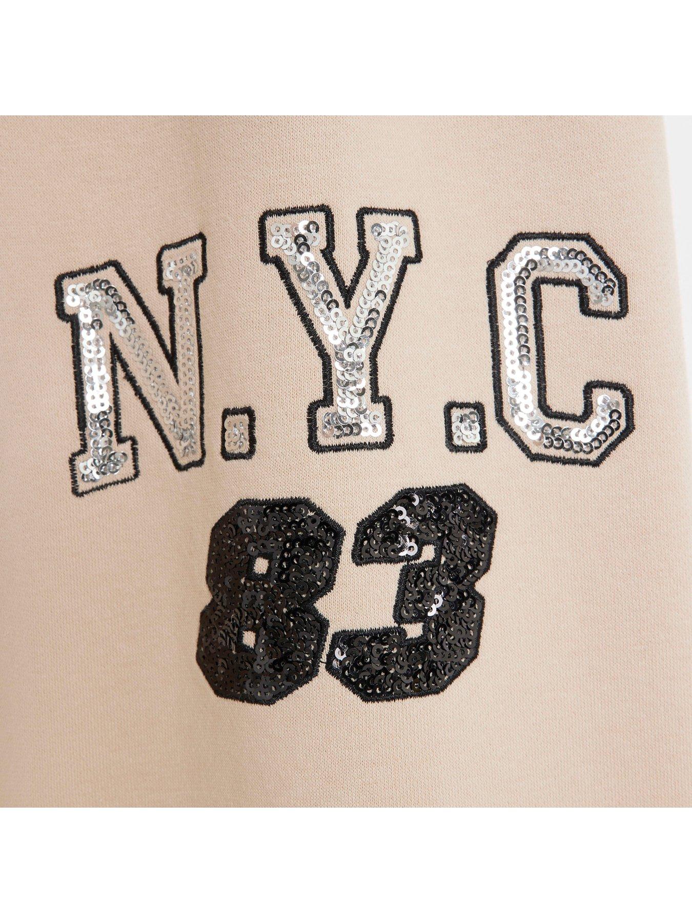 river-island-girls-sequin-new-york-hoodie-set-beigeoutfit