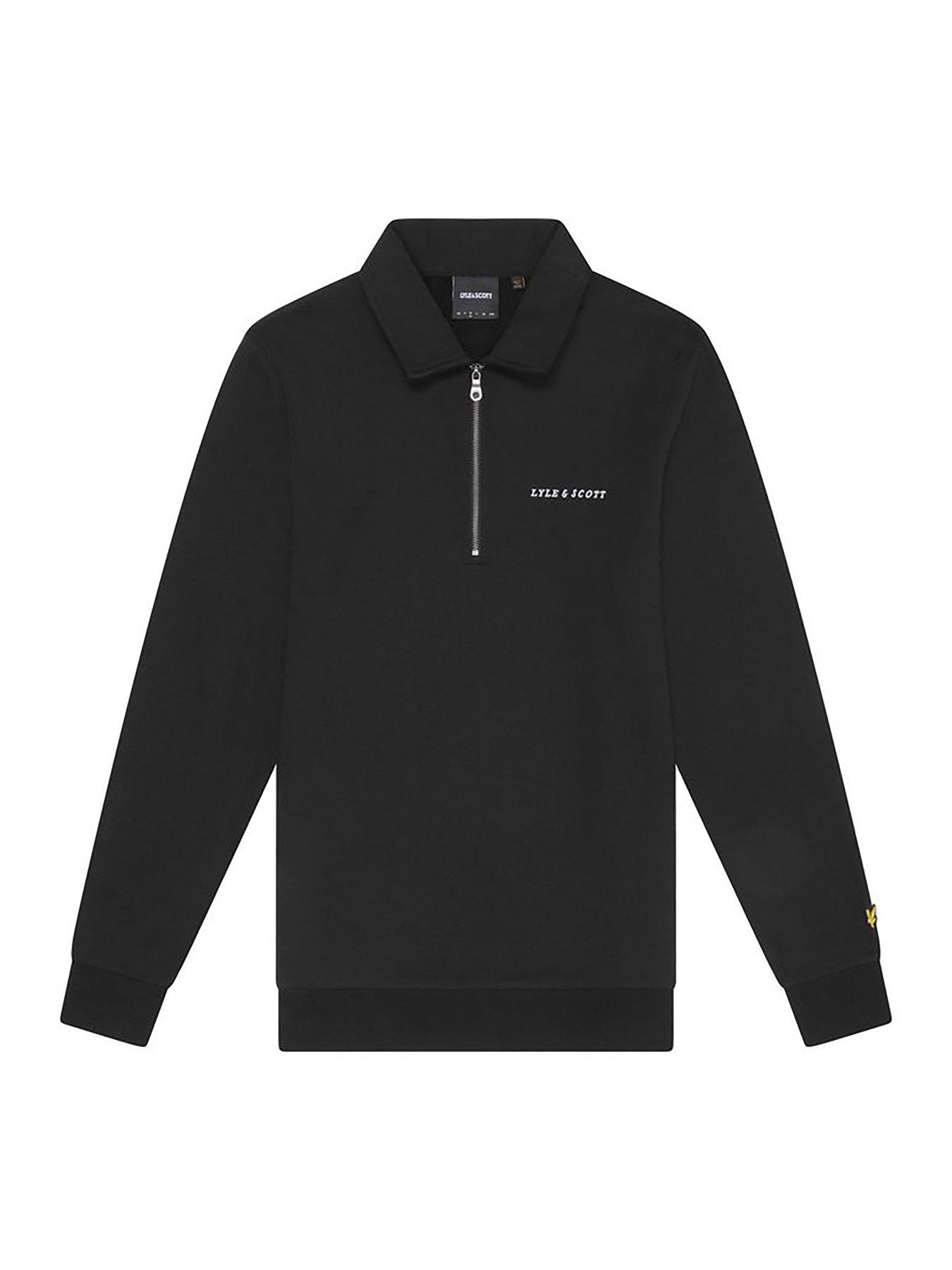 lyle-scott-lyle-amp-scott-embroidered-collared-quarter-zip-sweatshirtdetail