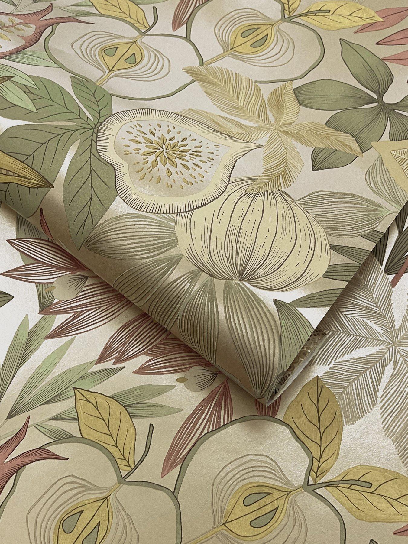 Image 5 of 5 of Holden Decor Exotic Fruit Wallpaper &ndash; Gold