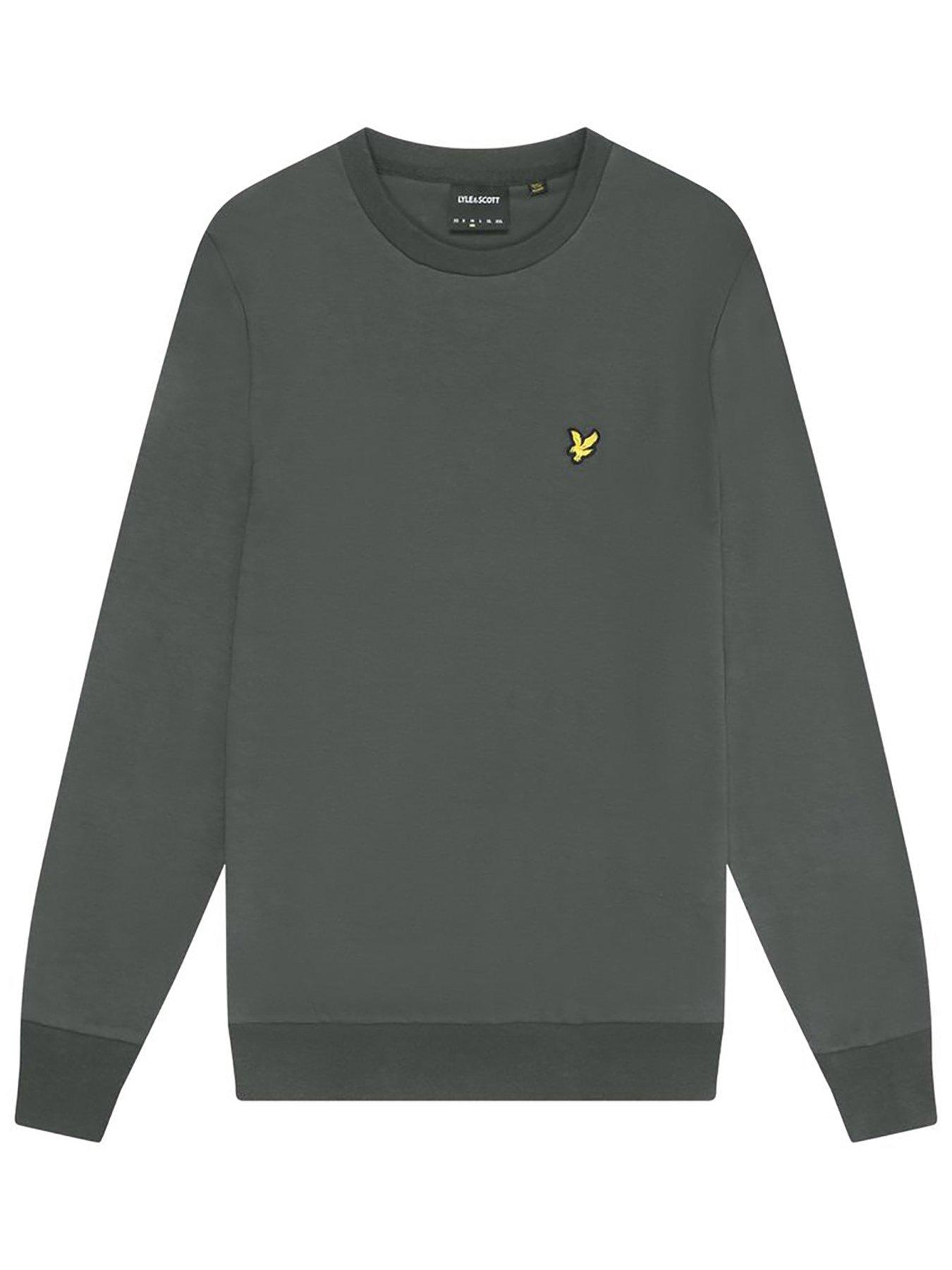 lyle-scott-lyle-amp-scott-lyle-amp-scott-interlock-crew-neck-sweatshirt--khakidetail