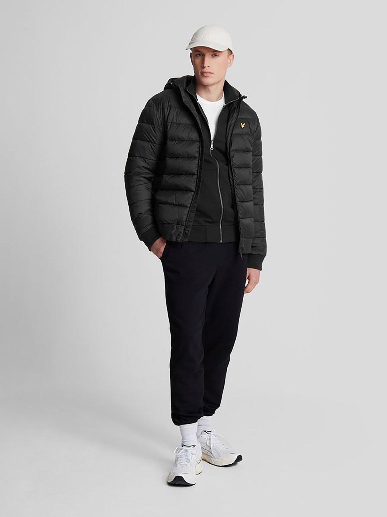 Lyle scott puffer jacket black hotsell