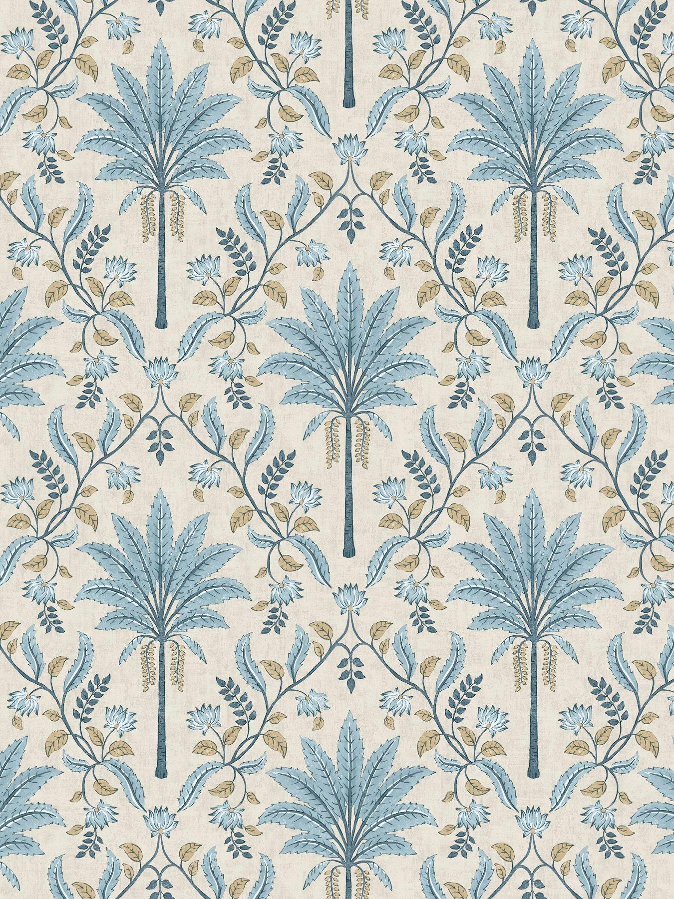 holden-decor-palm-trellis-wallpaper-bluestillFront