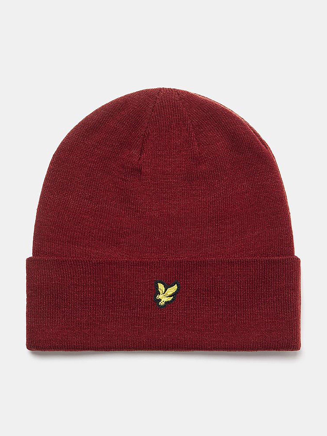 lyle-scott-lyle-amp-scott-knitted-beanie--red