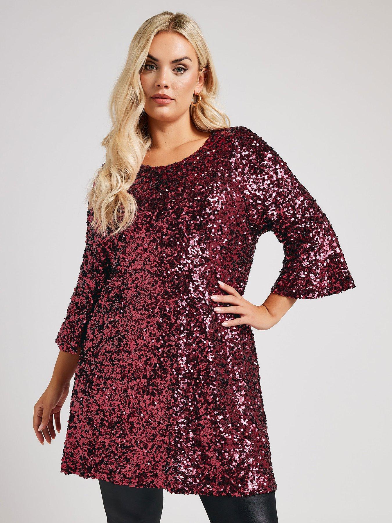 yours-curve-sequin-flute-sleeve-topfront