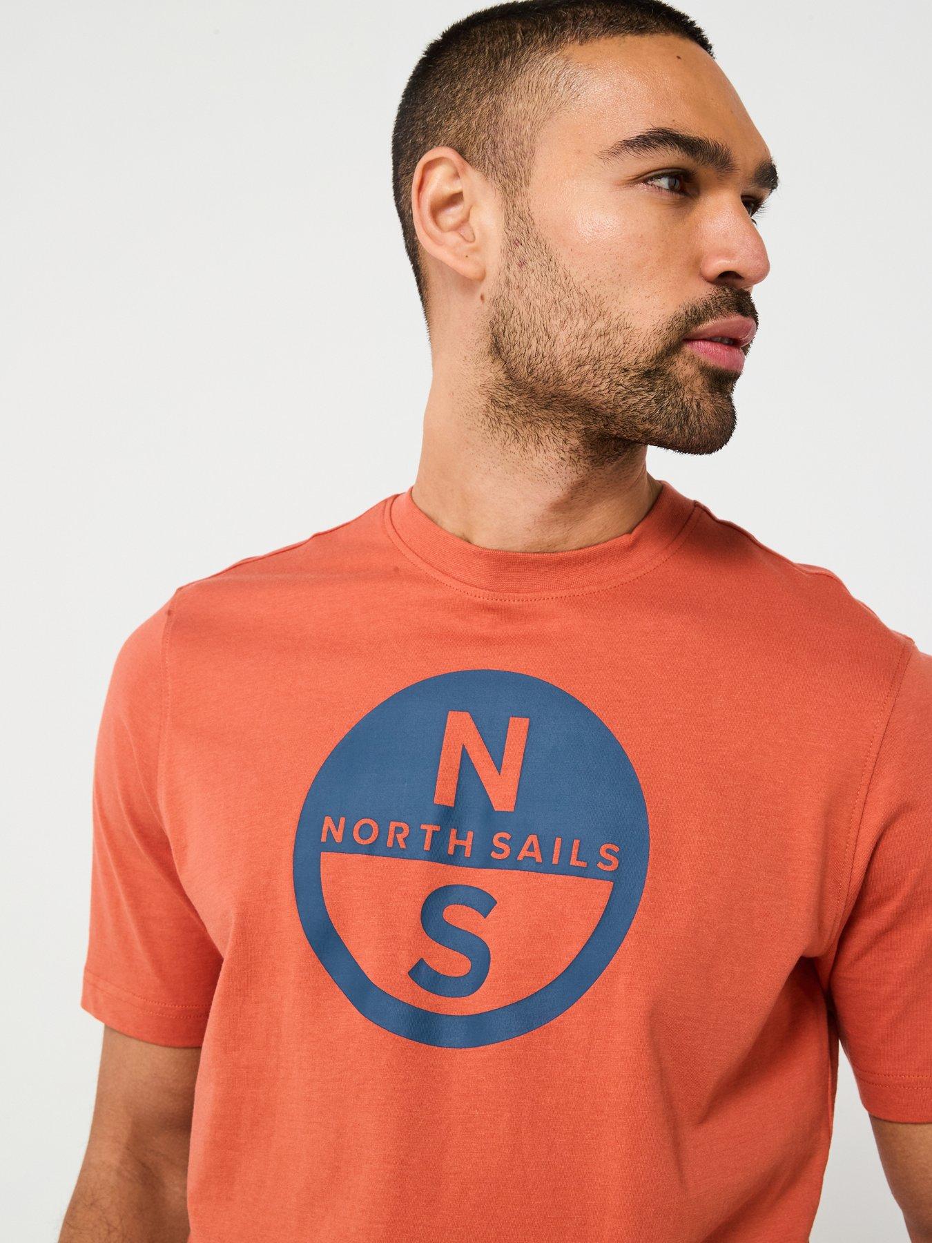 north-sails-north-sails-regular-fit-chest-logo-t-shirt-orangeoutfit