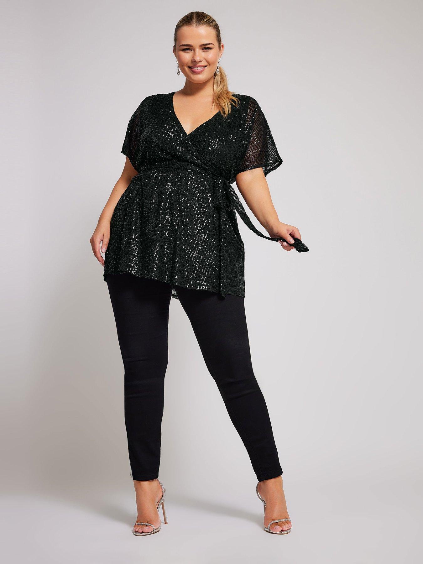 yours-curve-sequin-wrap-top-blackback