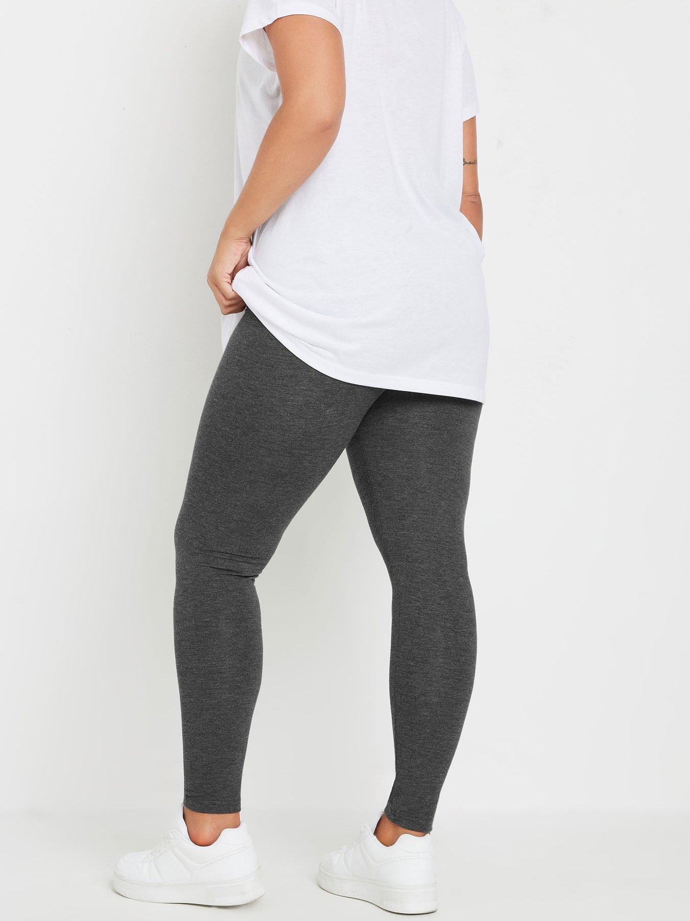 yours-curve-2-pack-leggings-greystillFront