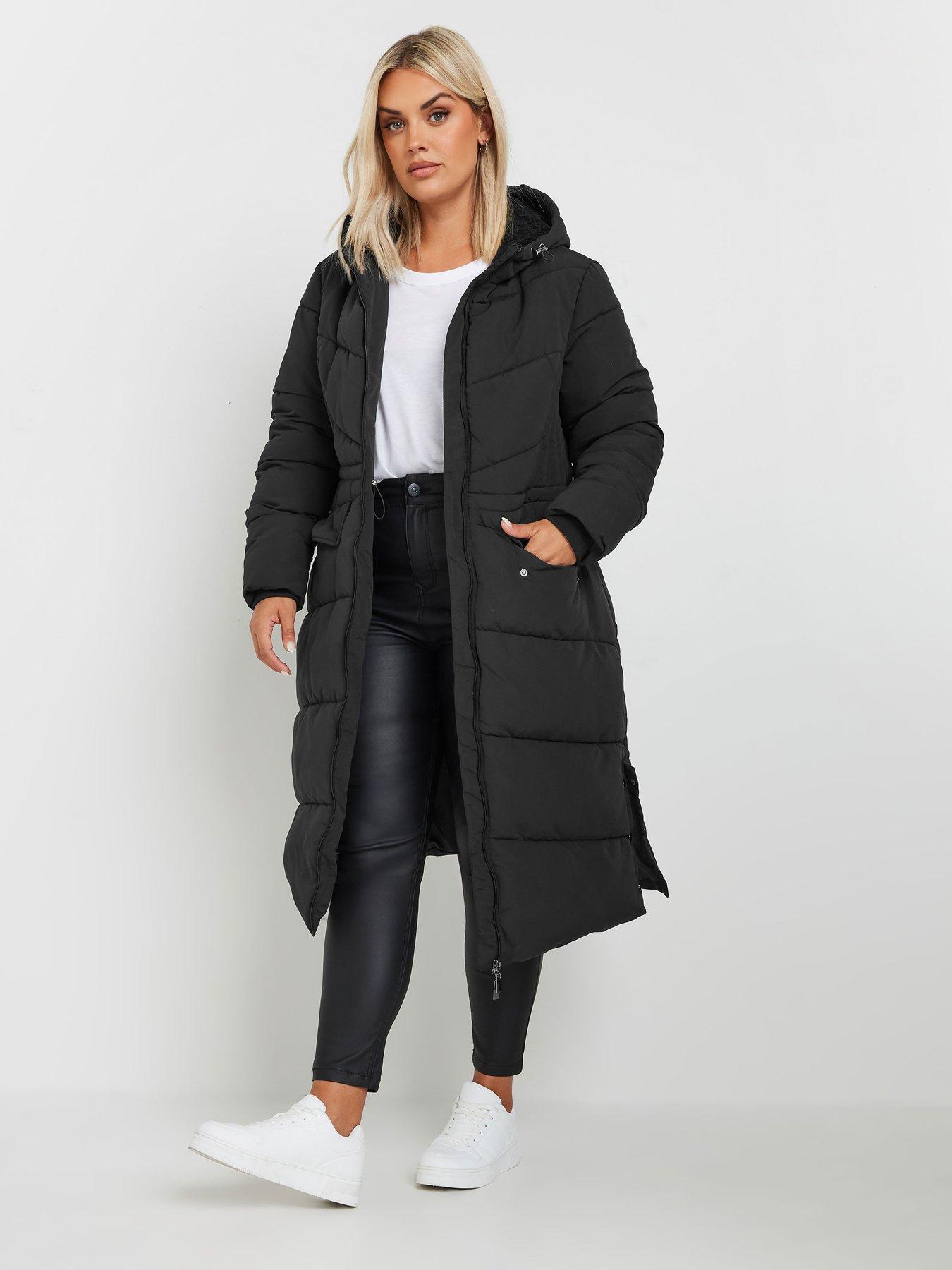 yours-curve-borg-hooded-midi-padded-coat-black